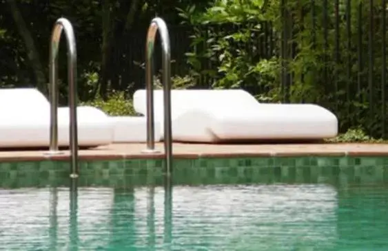 Pool view, Swimming Pool in Enoturismo Novavila Rias Baixas Wine Design