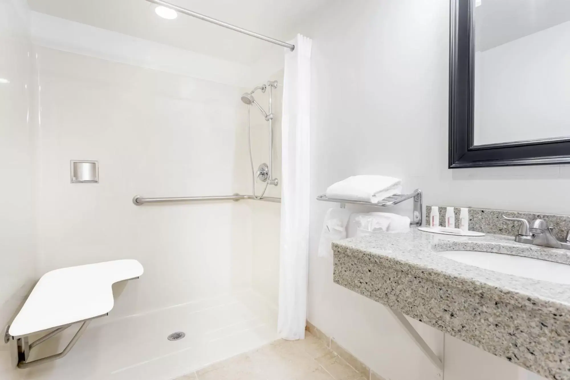 Shower, Bathroom in Days Inn by Wyndham Cedar Falls- University Plaza