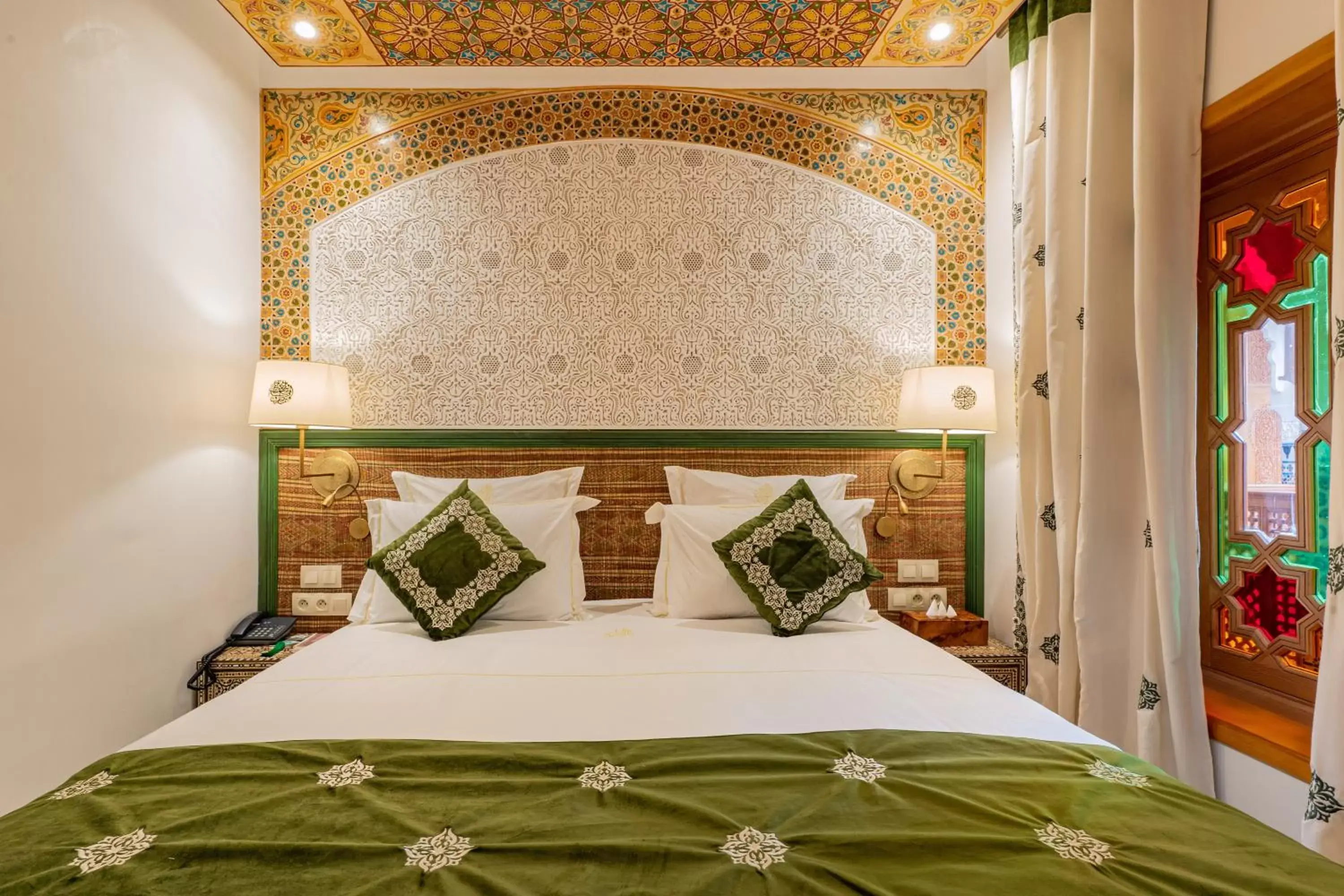 Bed in La Maison Arabe Hotel, Spa & Cooking Workshops