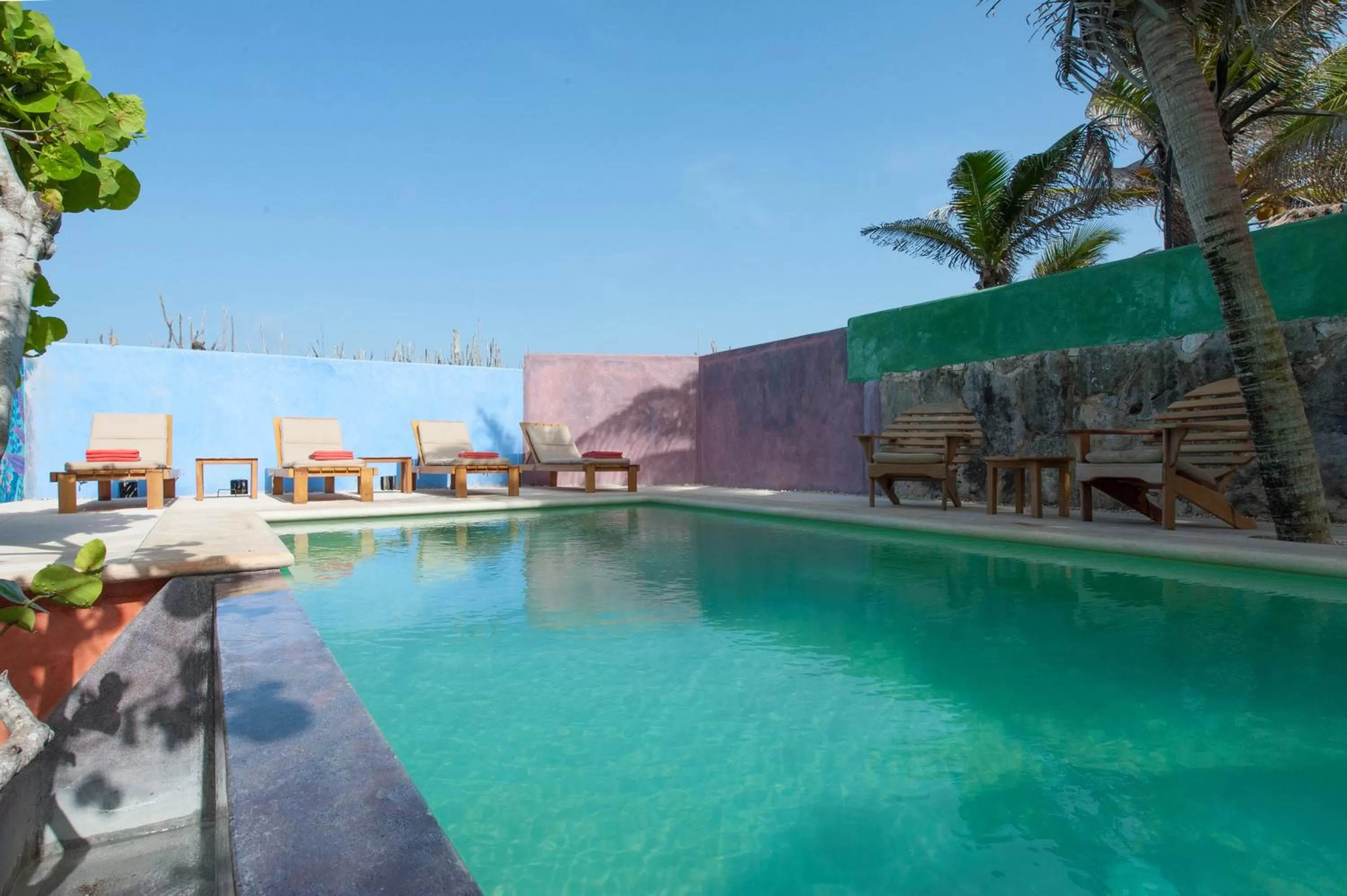 Pool view in Zamas Hotel