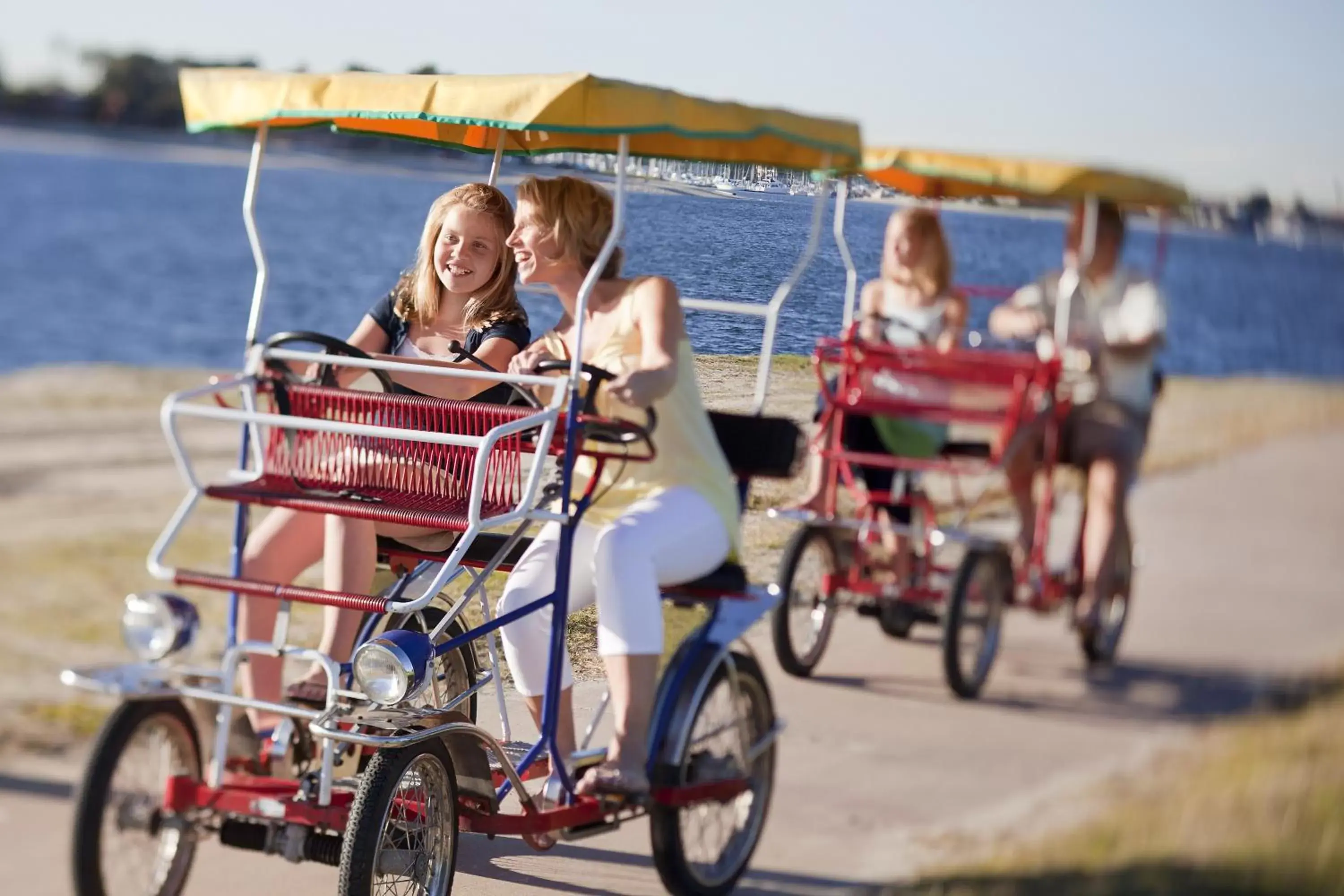 People, Biking in Paradise Point Resort & Spa