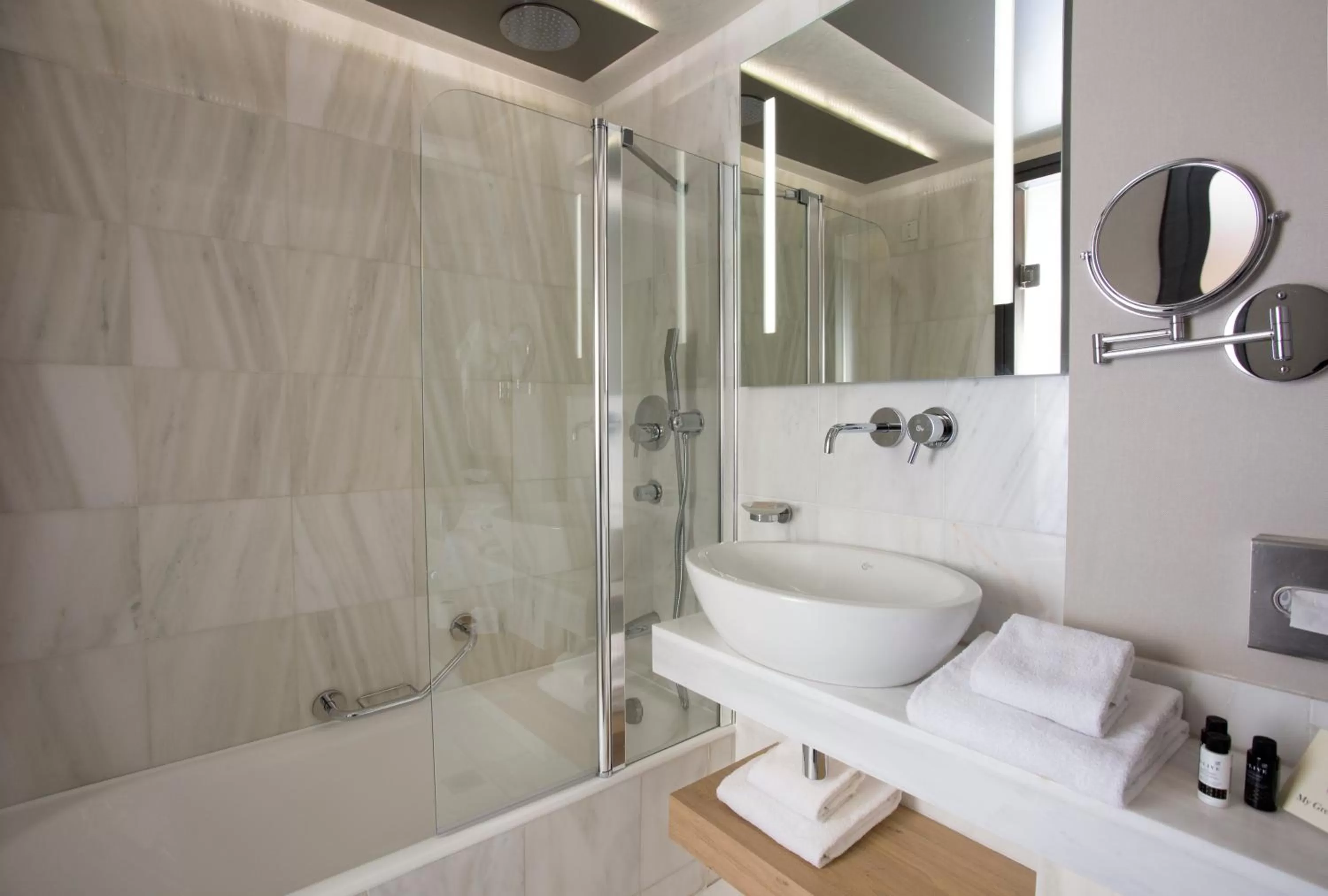 Bathroom in Golden Age Athens Hotel