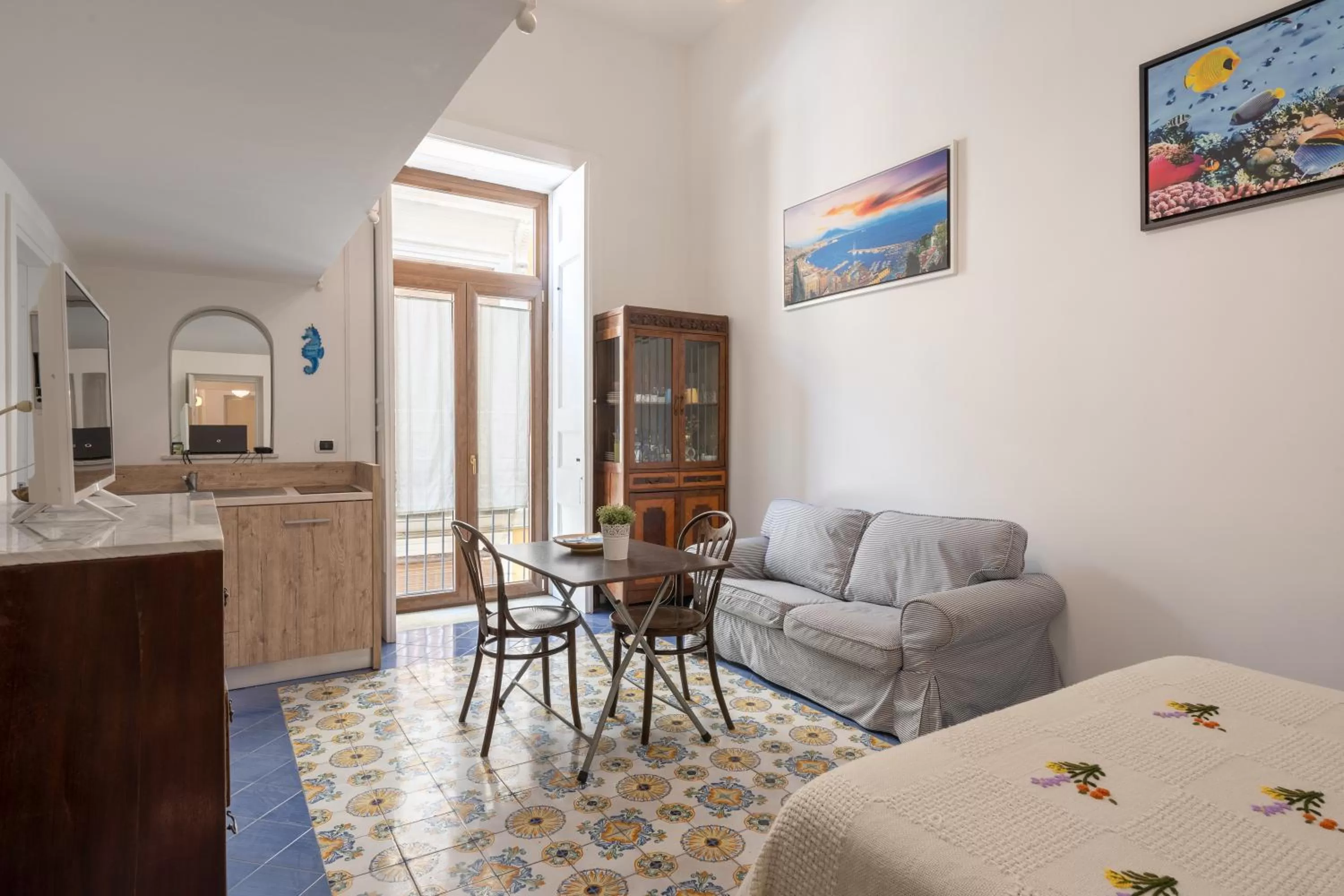 Living room in The Charming Suites
