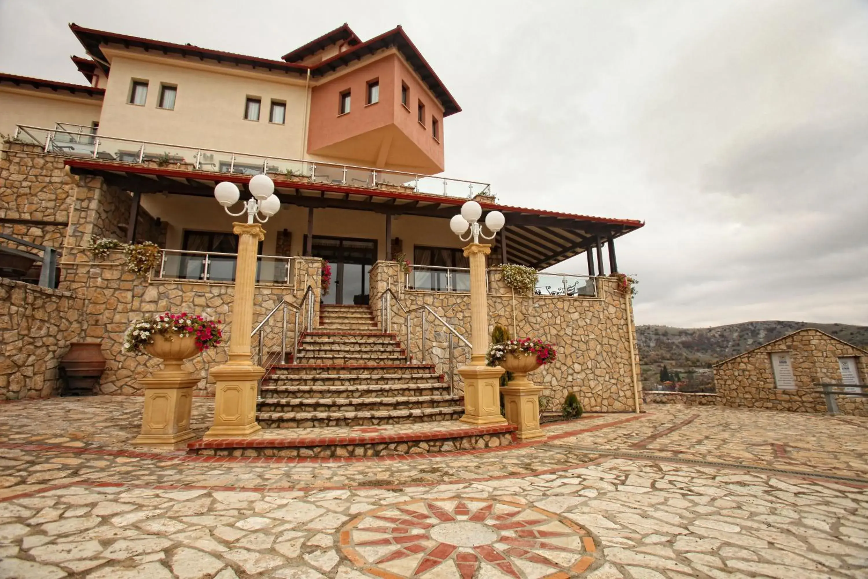 Facade/entrance, Property Building in Afkos Grammos Resort