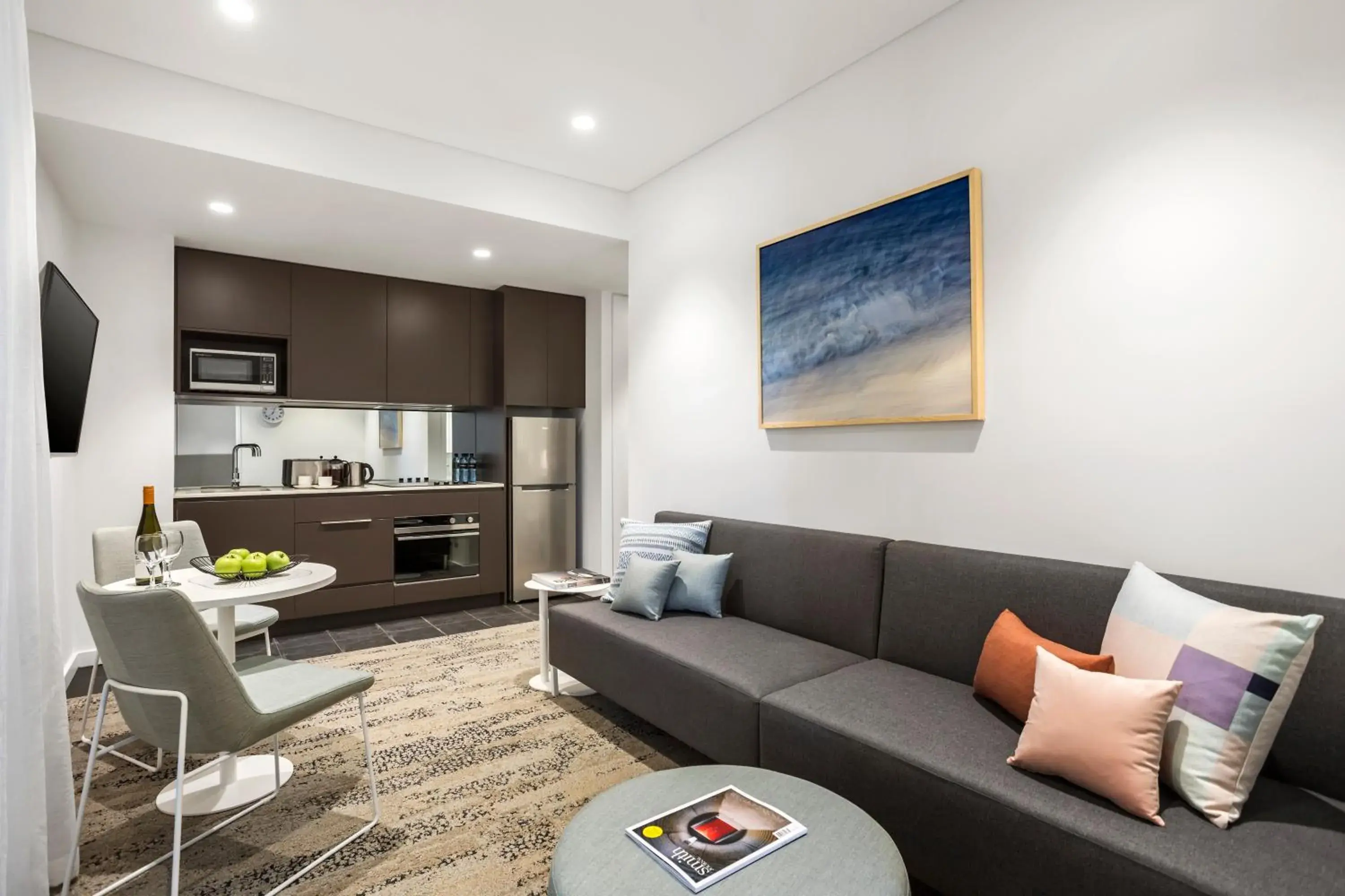 Living room, Seating Area in Quest North Sydney