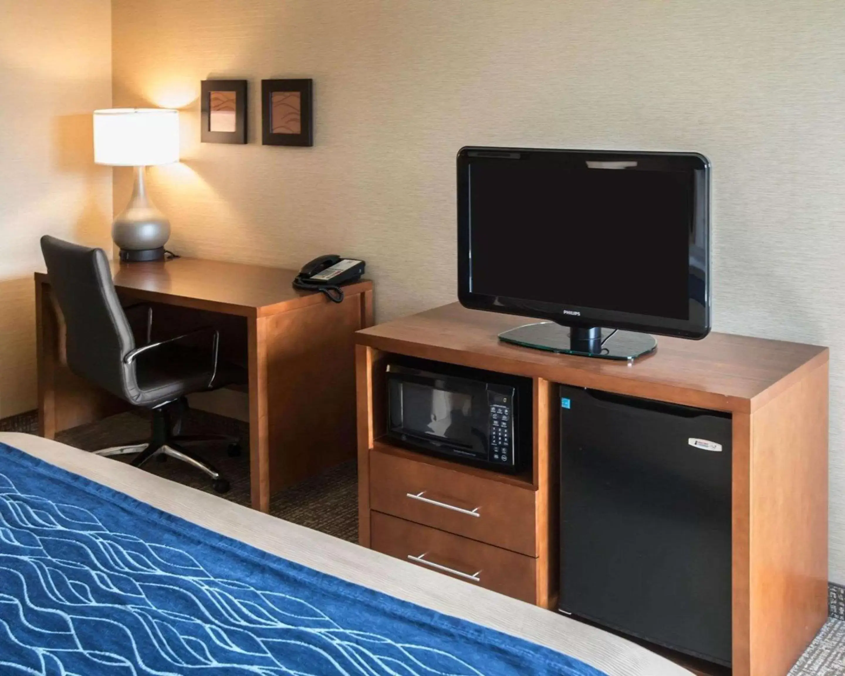 Bedroom, TV/Entertainment Center in Comfort Inn Crystal Lake - Algonquin