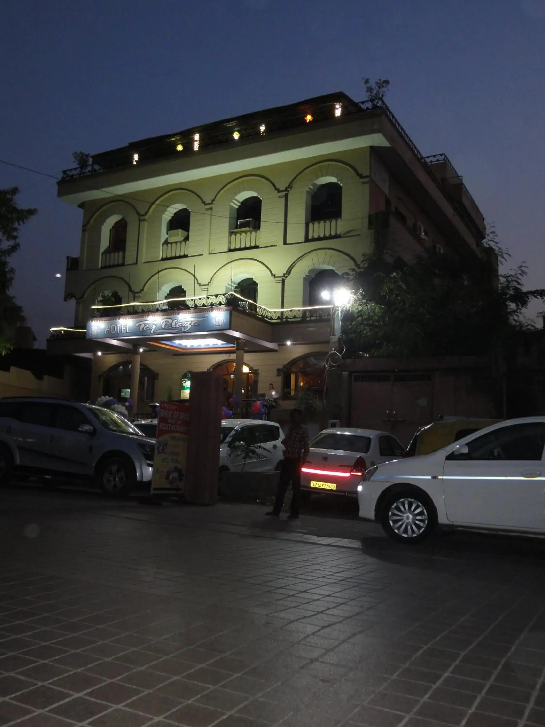 Facade/entrance, Property Building in Hotel Taj Plaza, VIP Road, Agra