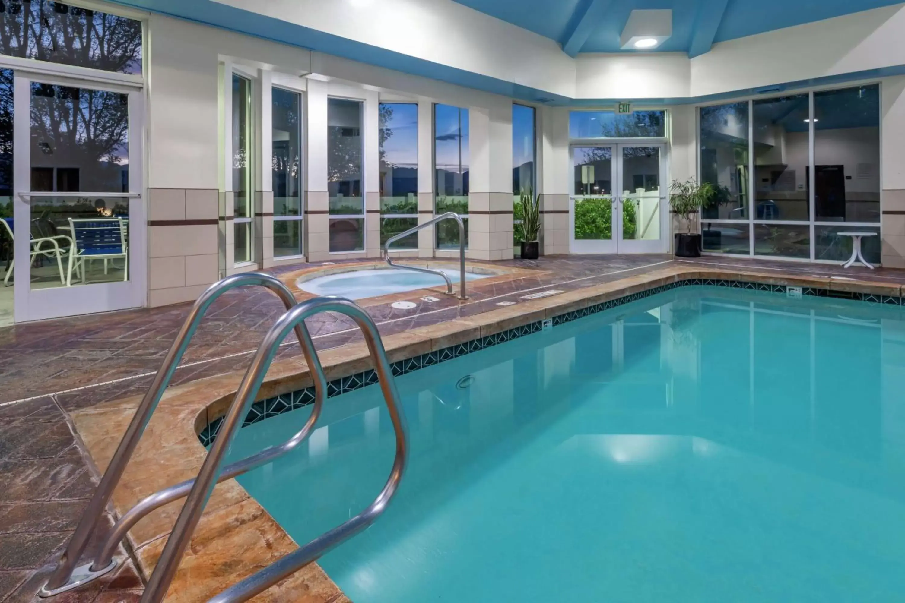 Pool view, Swimming Pool in Hampton Inn Salt Lake City Central