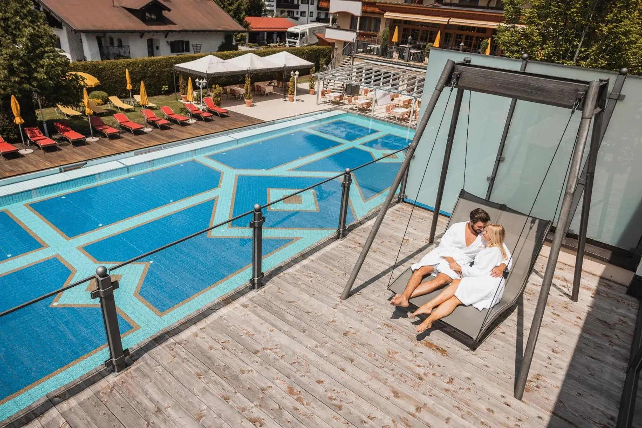 Swimming pool, Pool View in Alpenpark Resort Superior