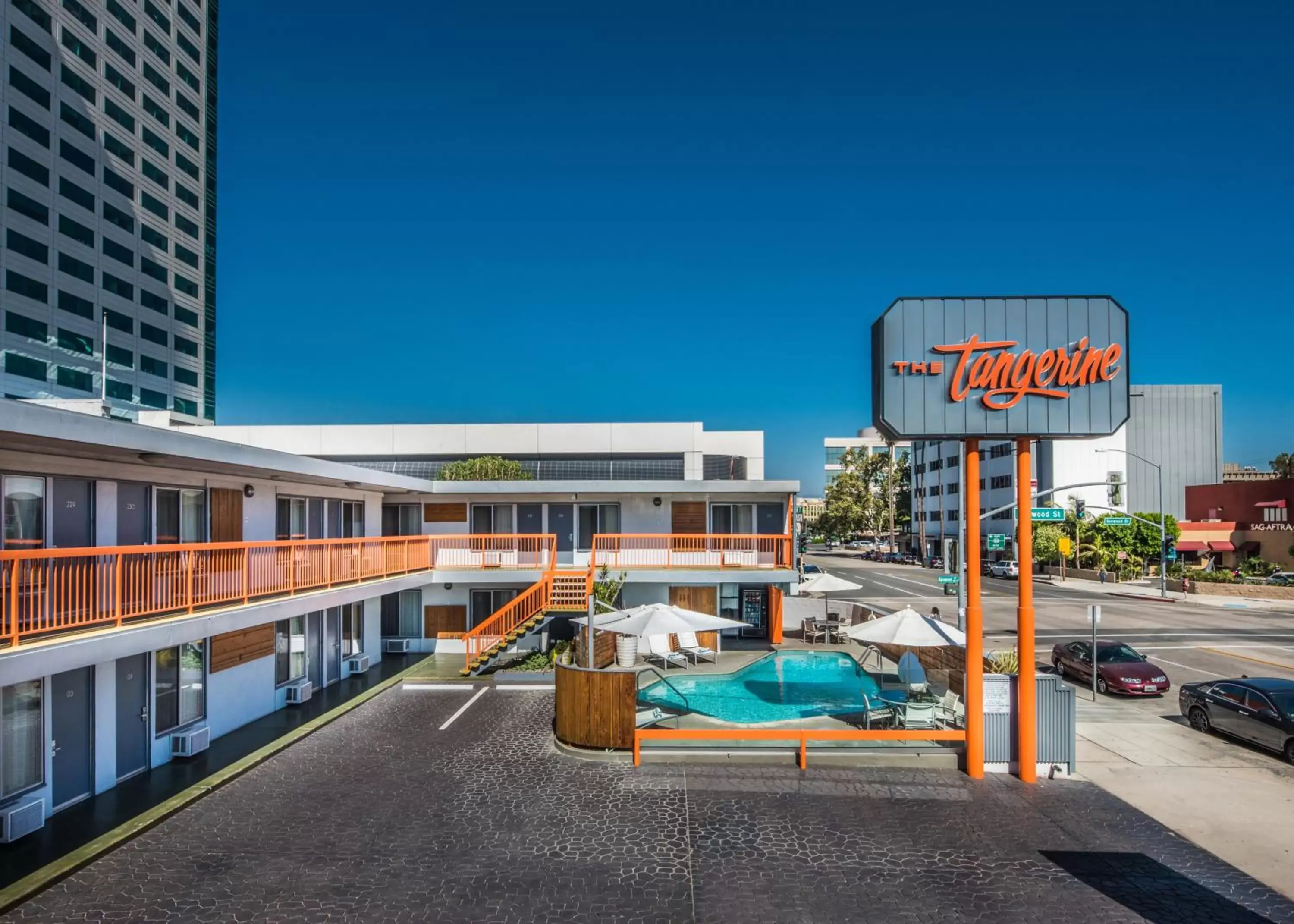 Pool View in The Tangerine - a Burbank Hotel