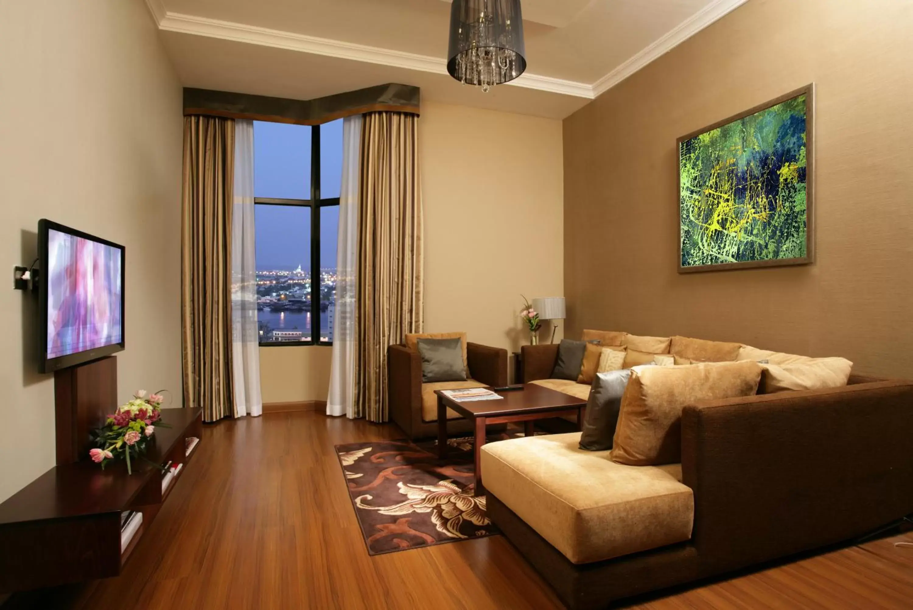 TV and multimedia, Seating Area in Ramada Hotel & Suites by Wyndham Ajman