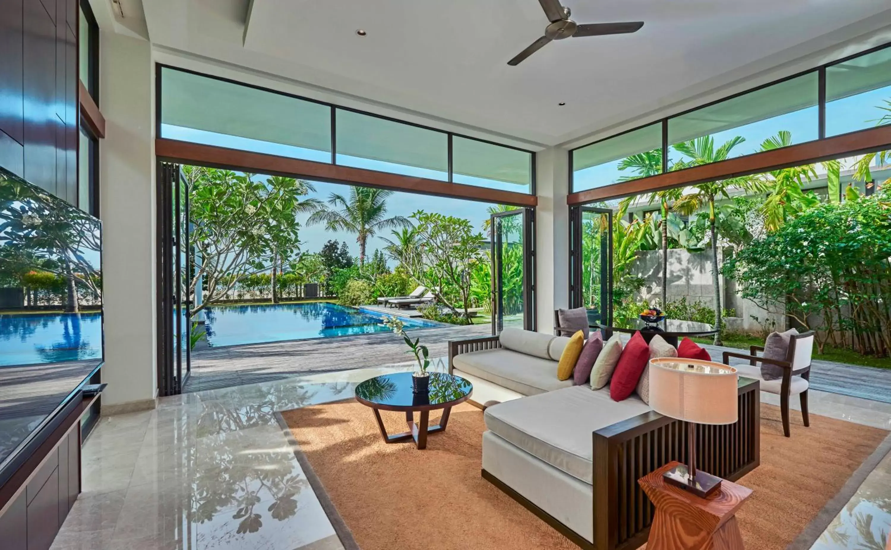 Living room, Pool View in The Danna Langkawi - A Member of Small Luxury Hotels of the World