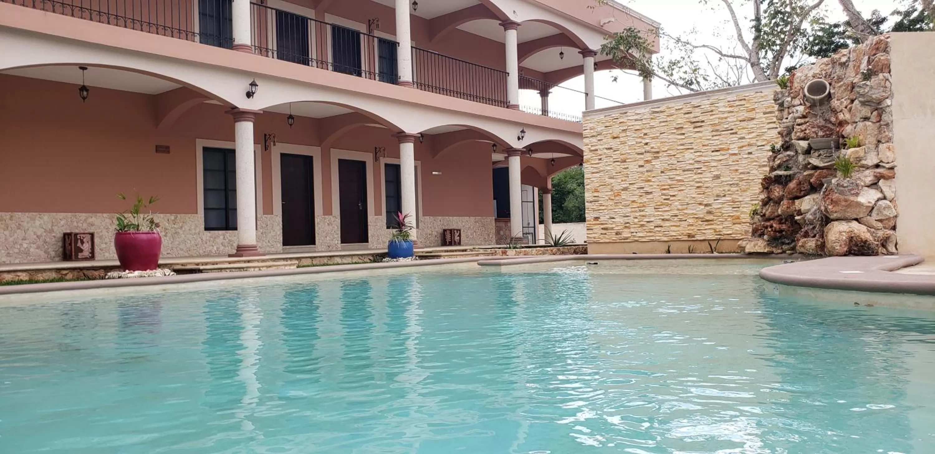 Swimming pool in Hotel Los Frailes, Valladolid, Yucatán