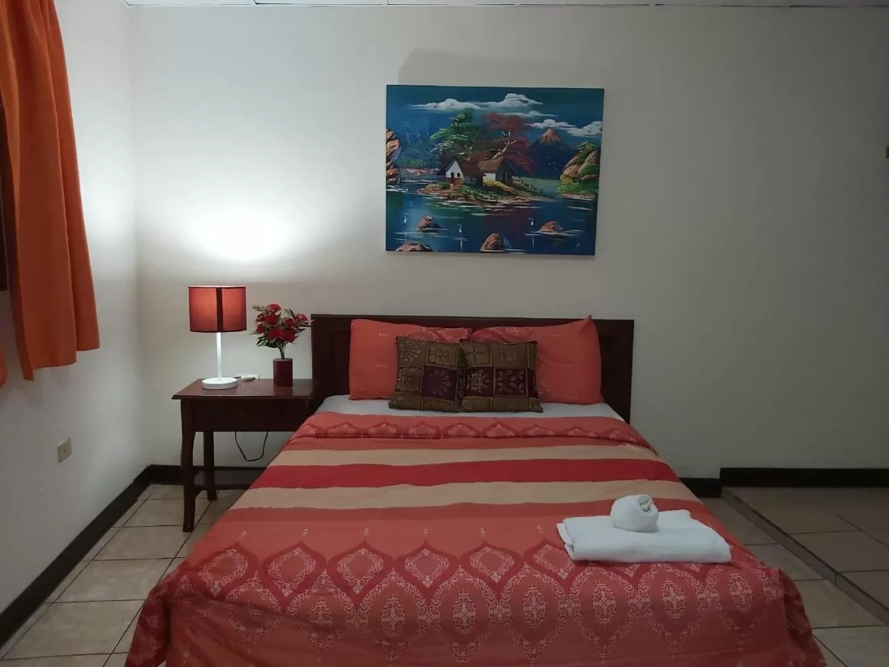 Bed in Hotel Villa Angelo