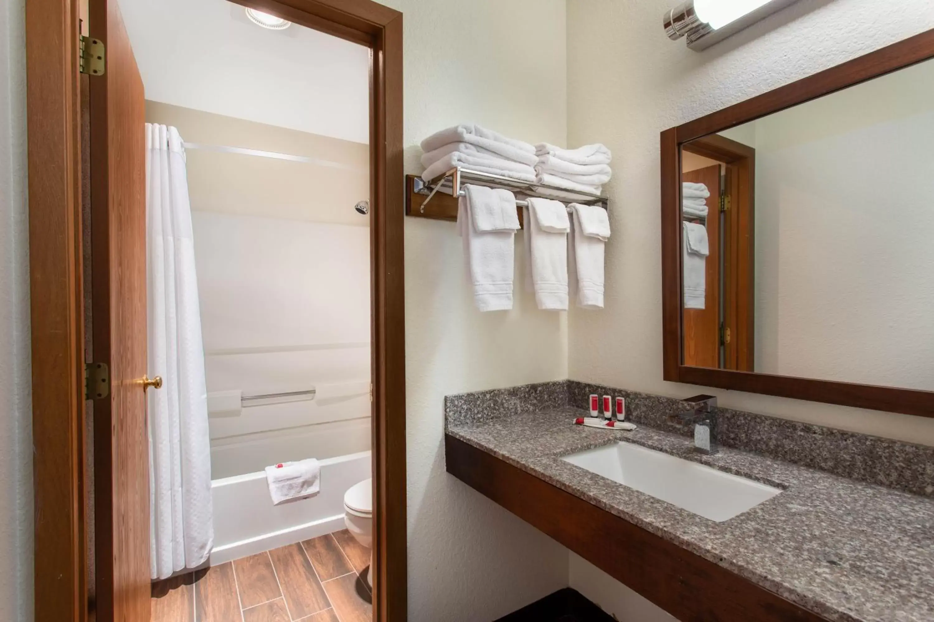 Bathroom in Super 8 by Wyndham Dubois