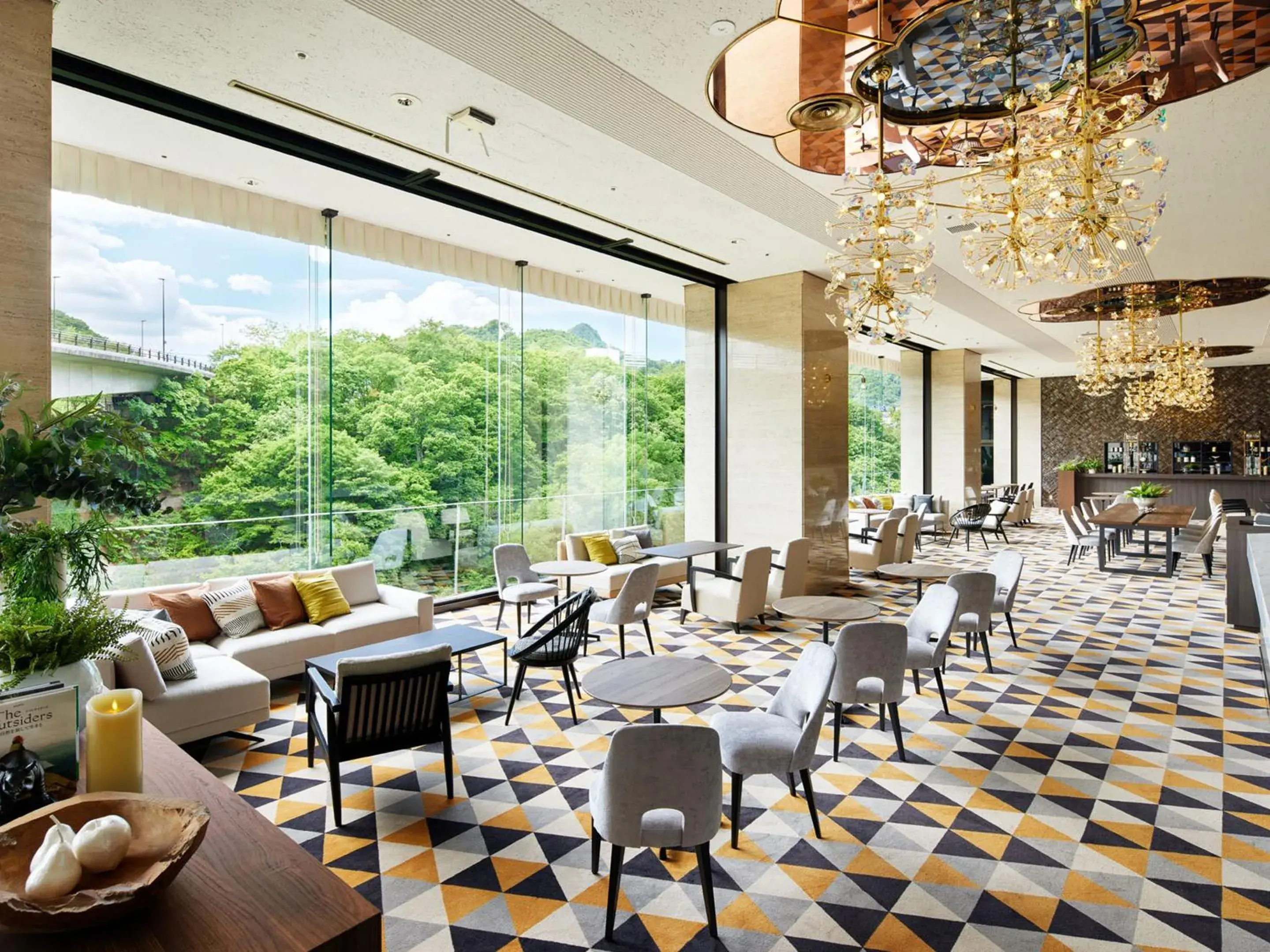Seating area, Restaurant/Places to Eat in Jozankei View Hotel