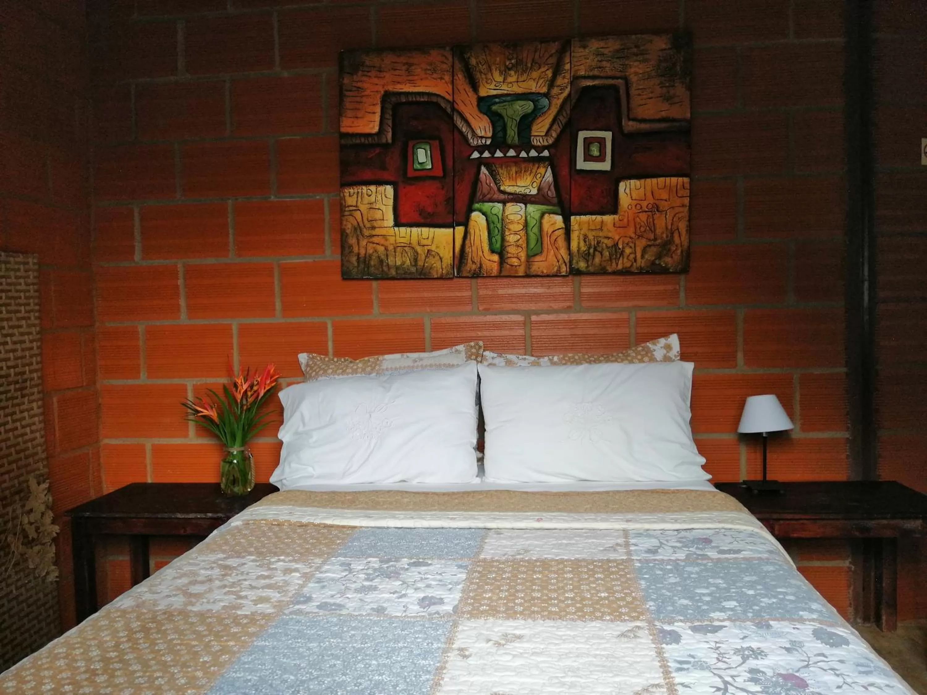 Bed in Hosteria Florecer
