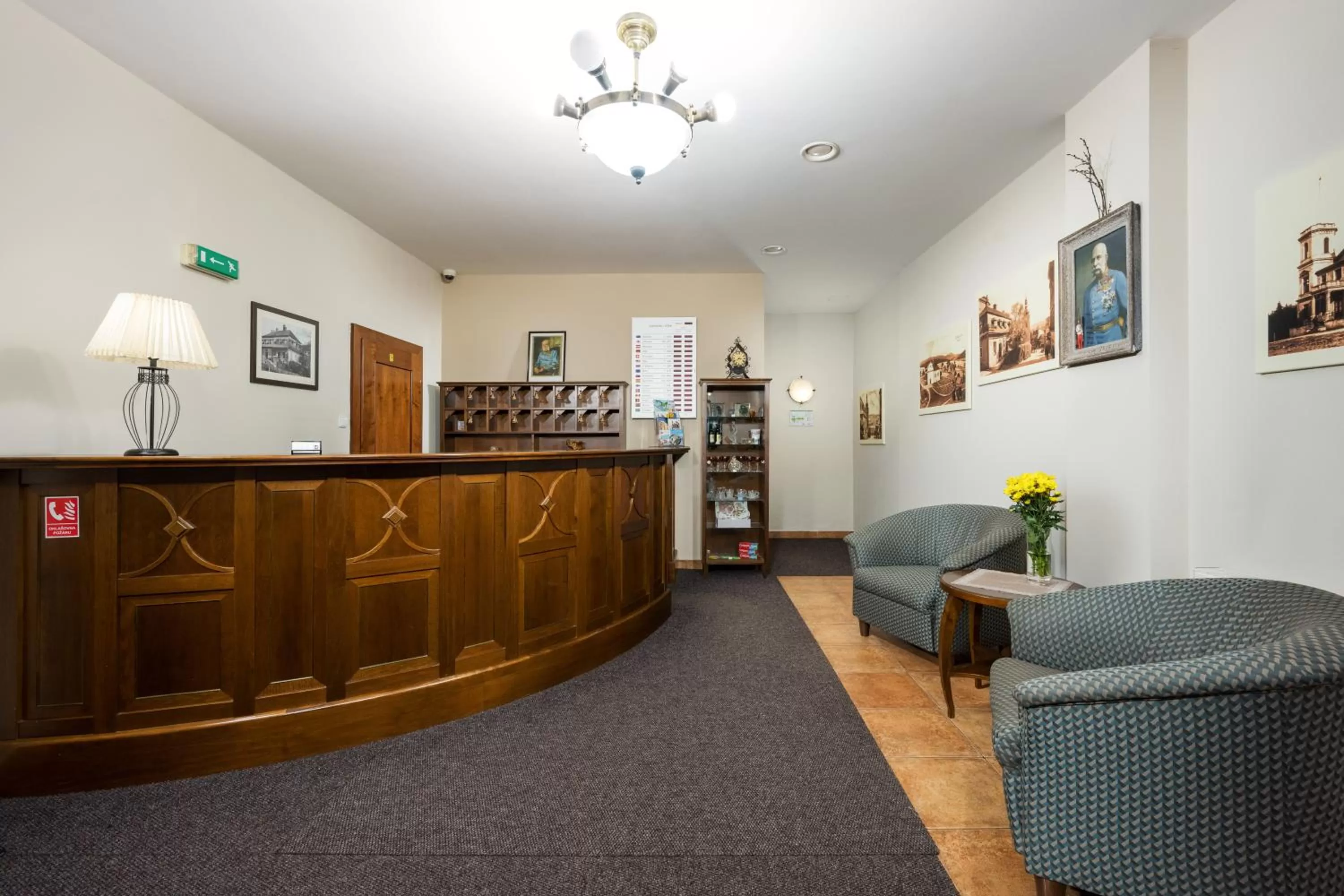 Lobby or reception in Hotel Zlaty Lev