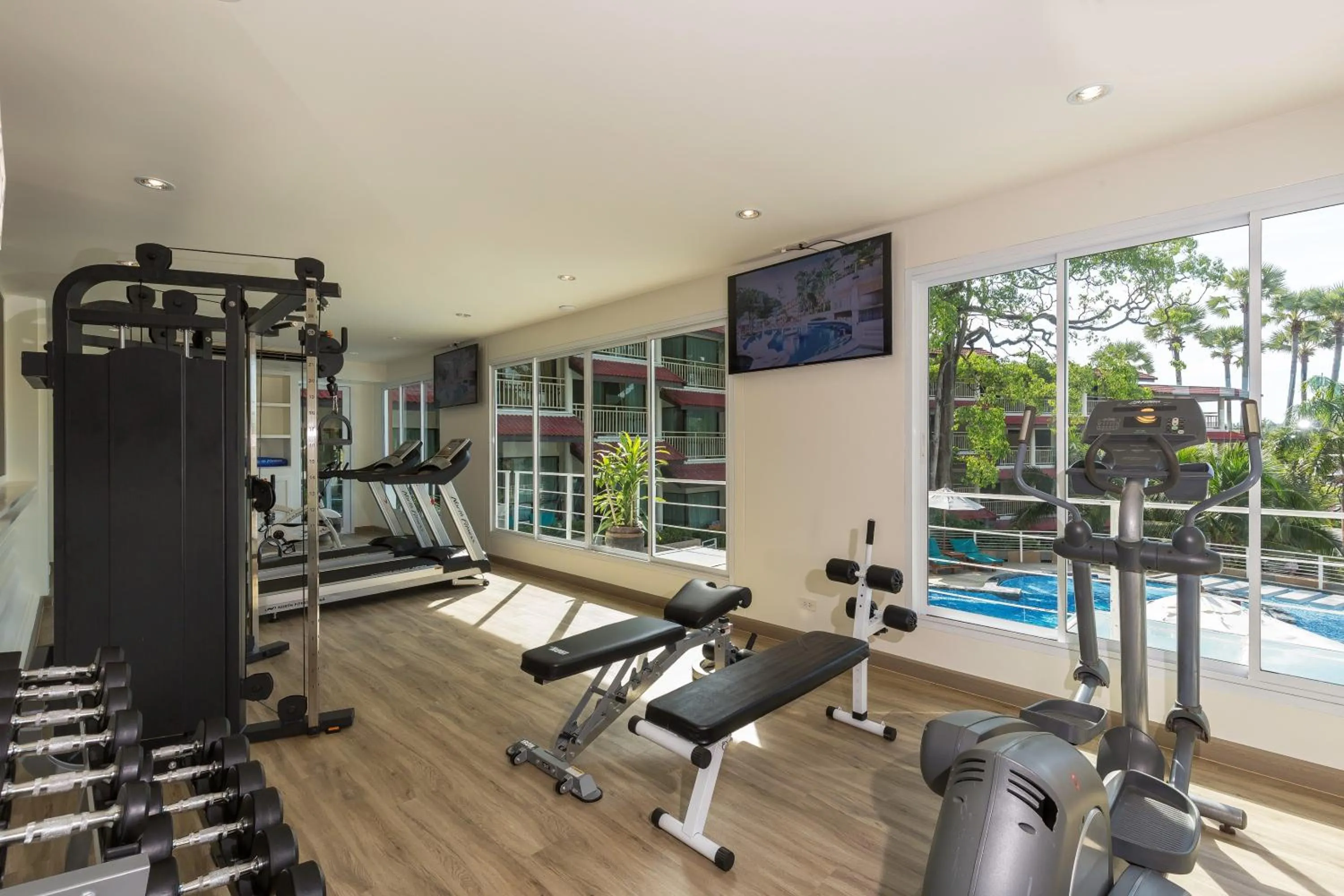 Fitness centre/facilities in Chanalai Flora Resort, Kata Beach