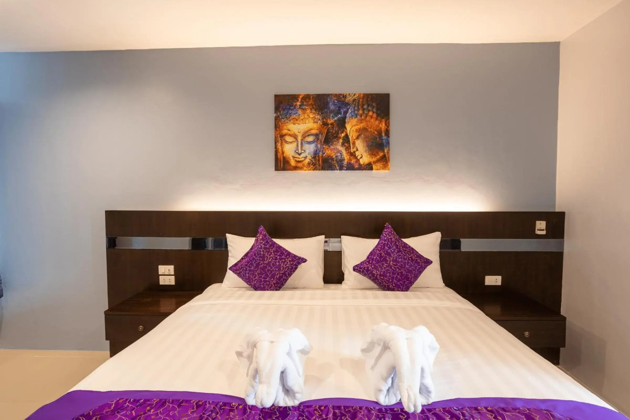 Bed in The Great @Patong Hotel Bed in The Great @Patong Hotel