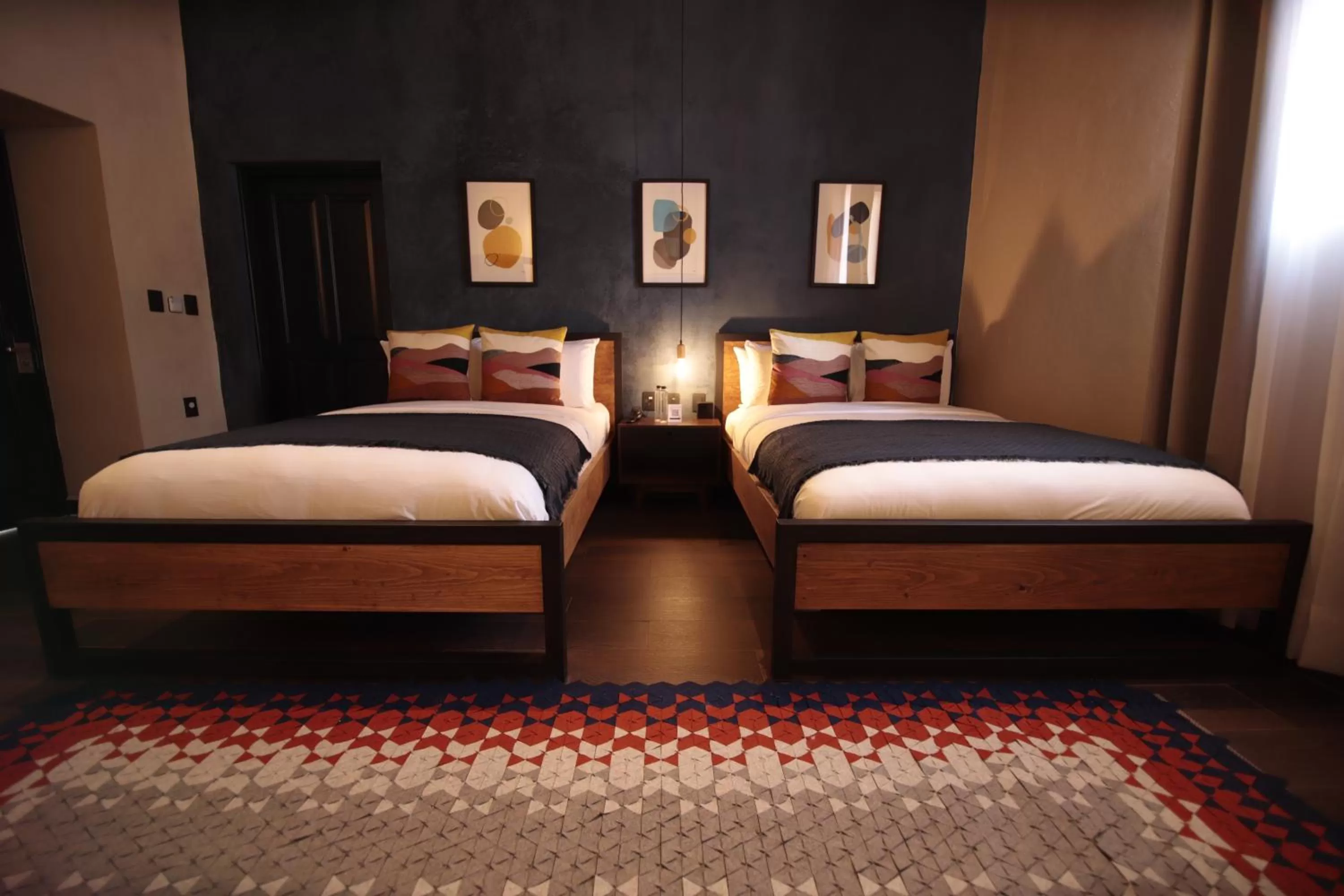 Bed in Antigua Trece Hotel Fusión