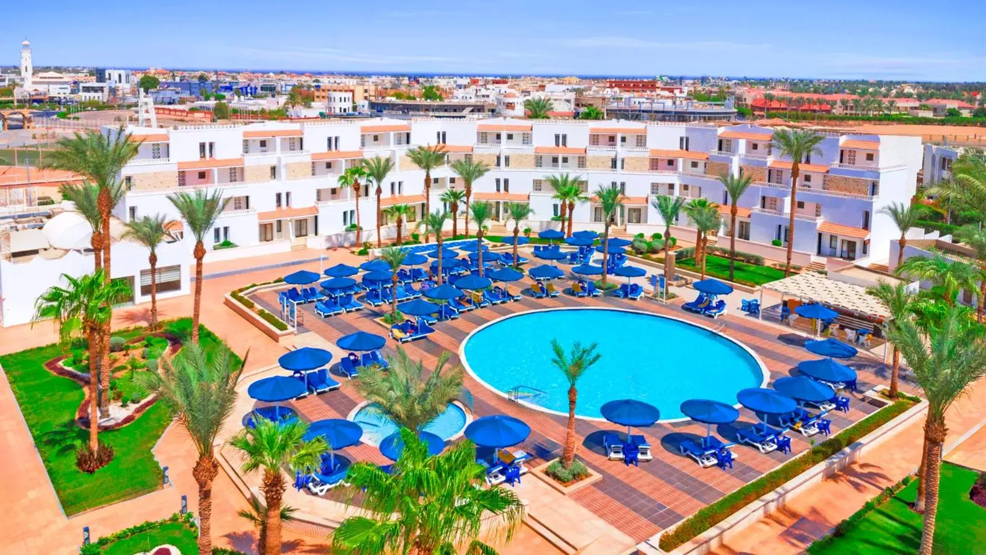 Bird's eye view in Albatros Sharm Resort - By Pickalbatros Bird's eye view in Albatros Sharm Resort - By Pickalbatros