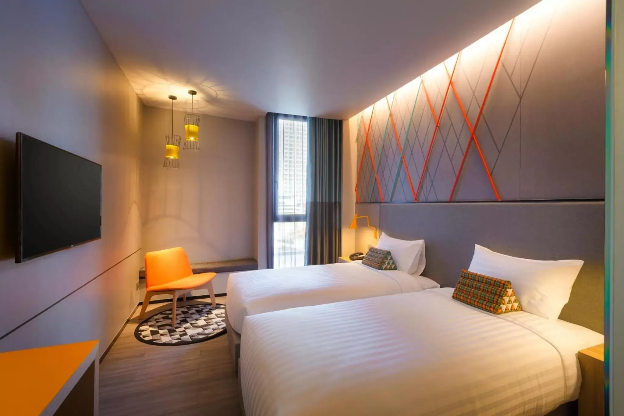 Bed in ibis Styles Bangkok Sukhumvit Phra Khanong