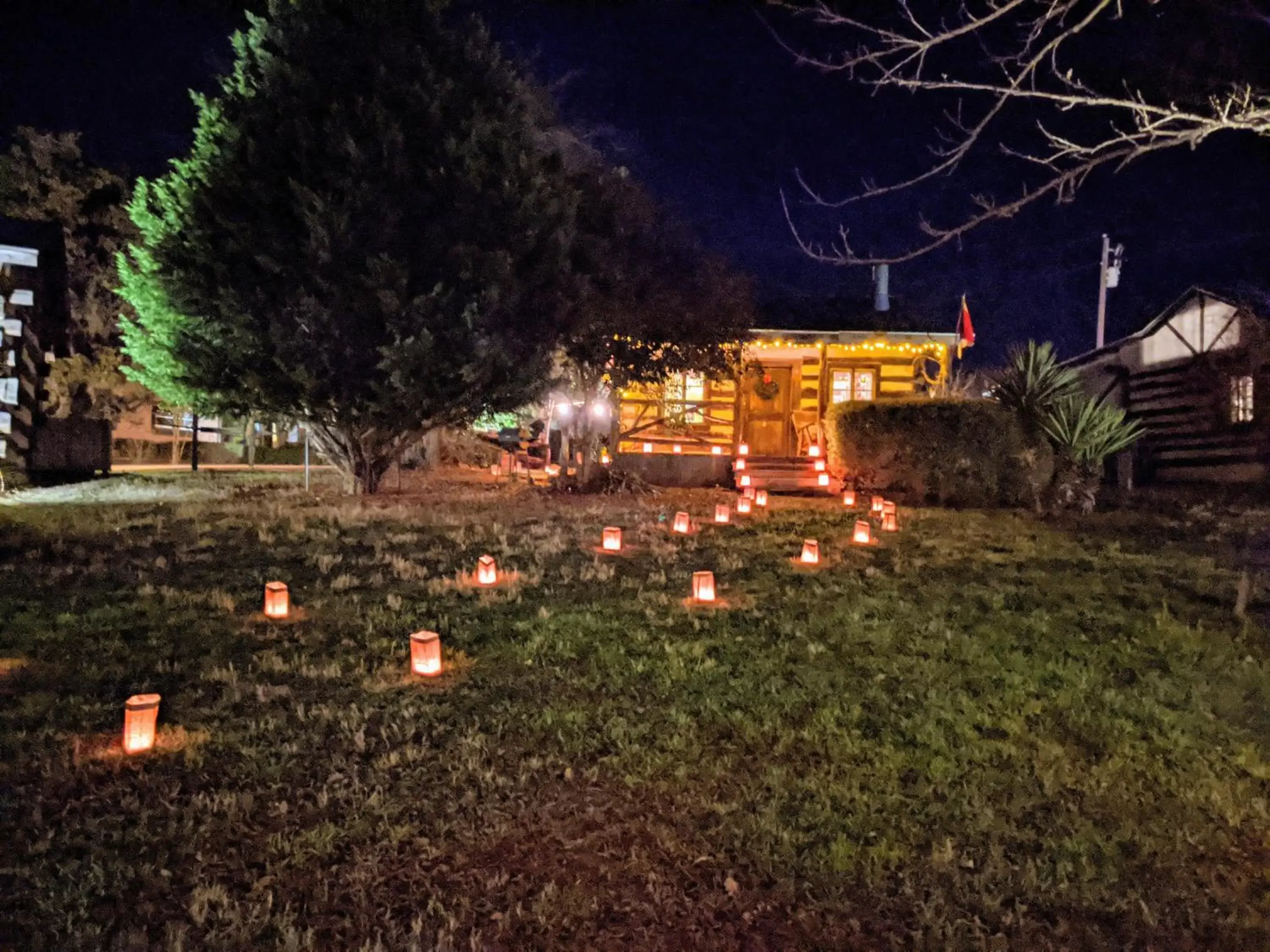 Night, Garden in Barons CreekSide Resort