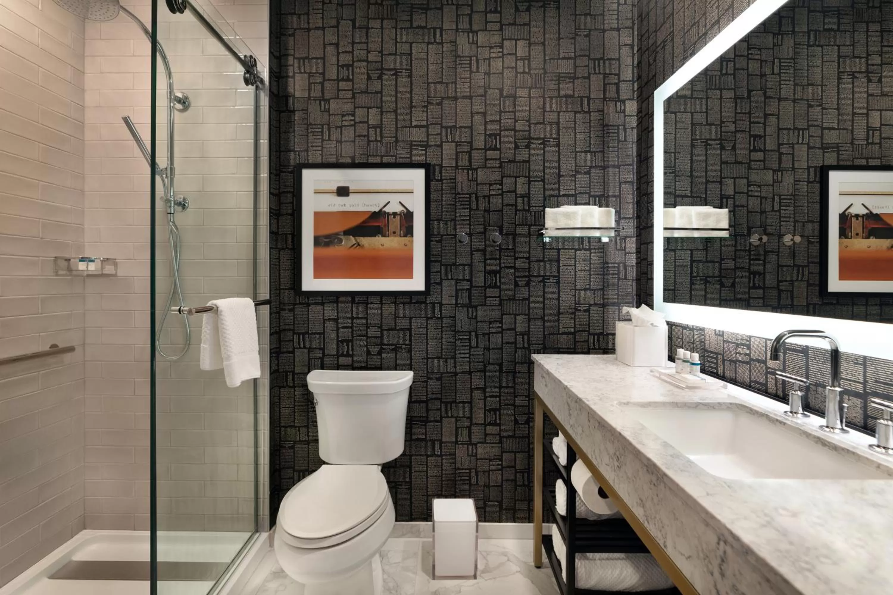 Bathroom in The Slate Hotel Denver Downtown, Tapestry by Hilton