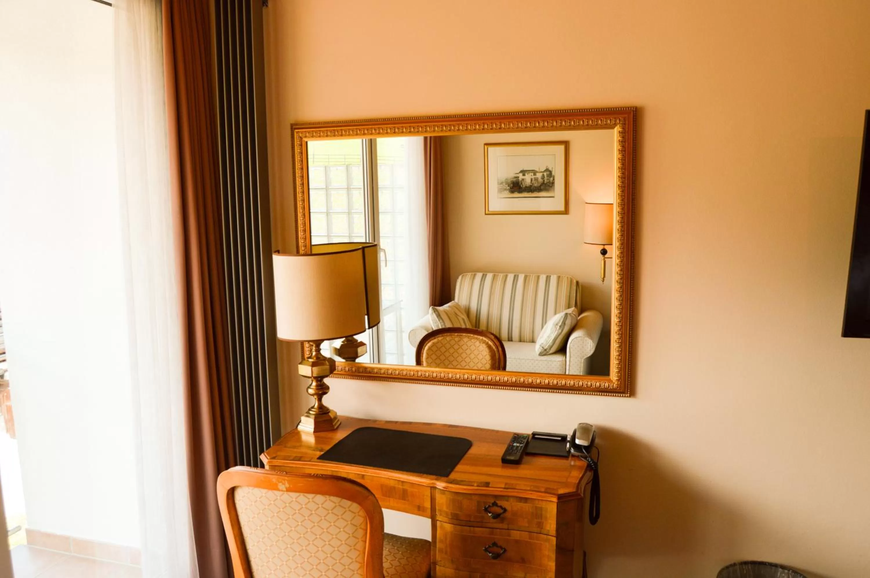 Seating area in Hostel Flims