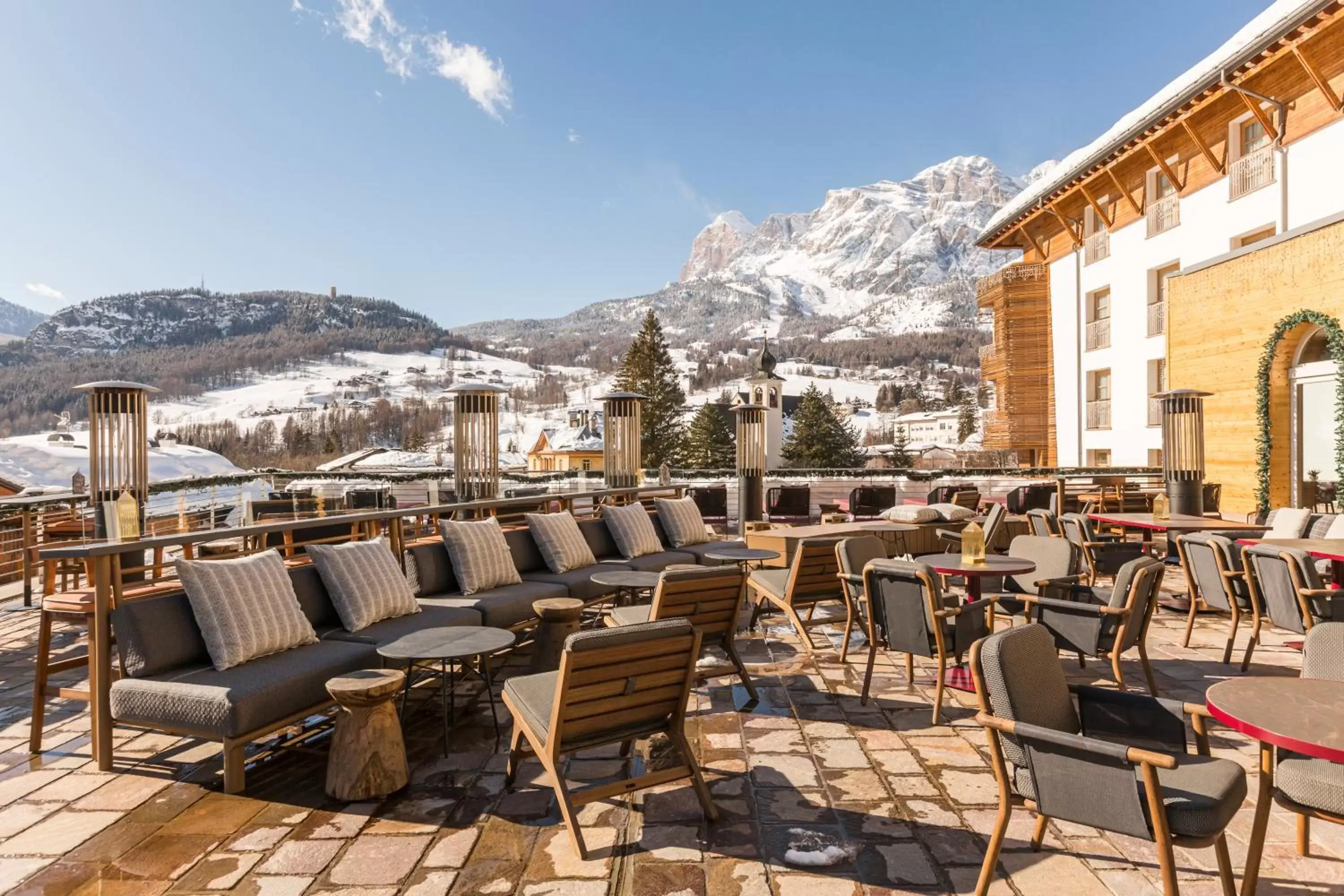 Balcony/Terrace in Grand Hotel Savoia Cortina d'Ampezzo, A Radisson Collection Hotel