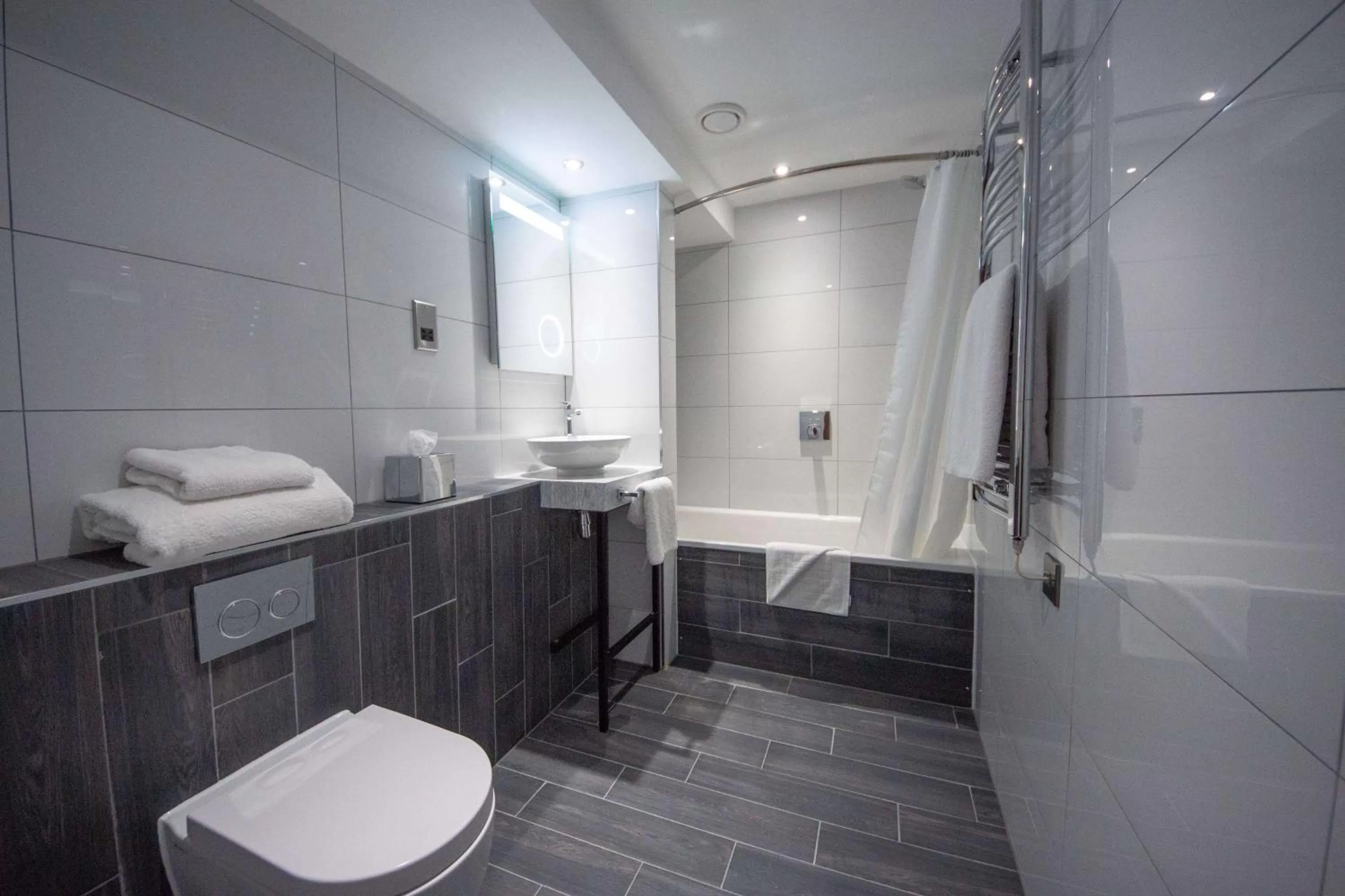 Shower in Best Western Abbots Barton Hotel