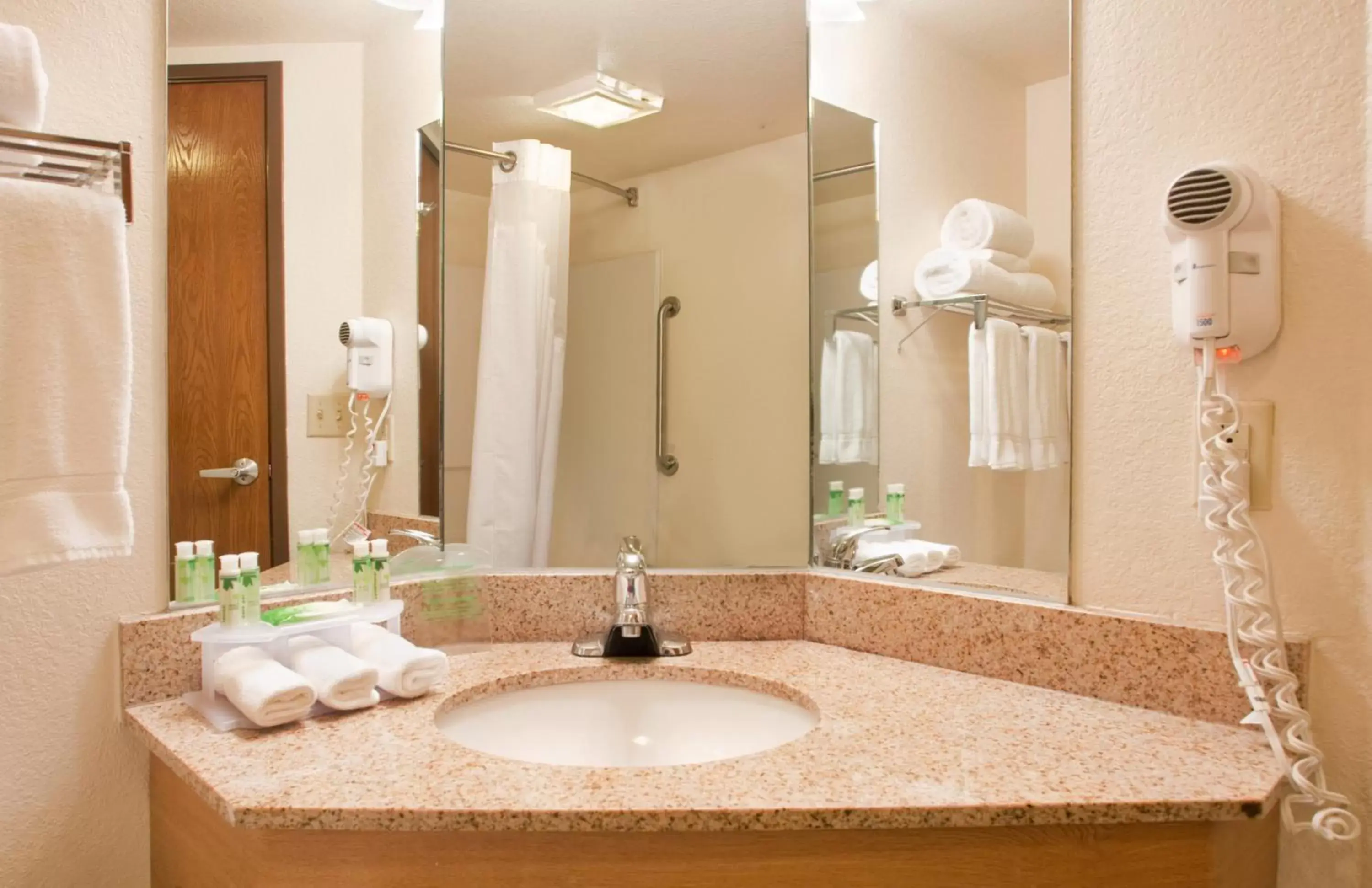 Bedroom, Bathroom in Holiday Inn Express Hotel & Suites Branson 76 Central, an IHG Hotel