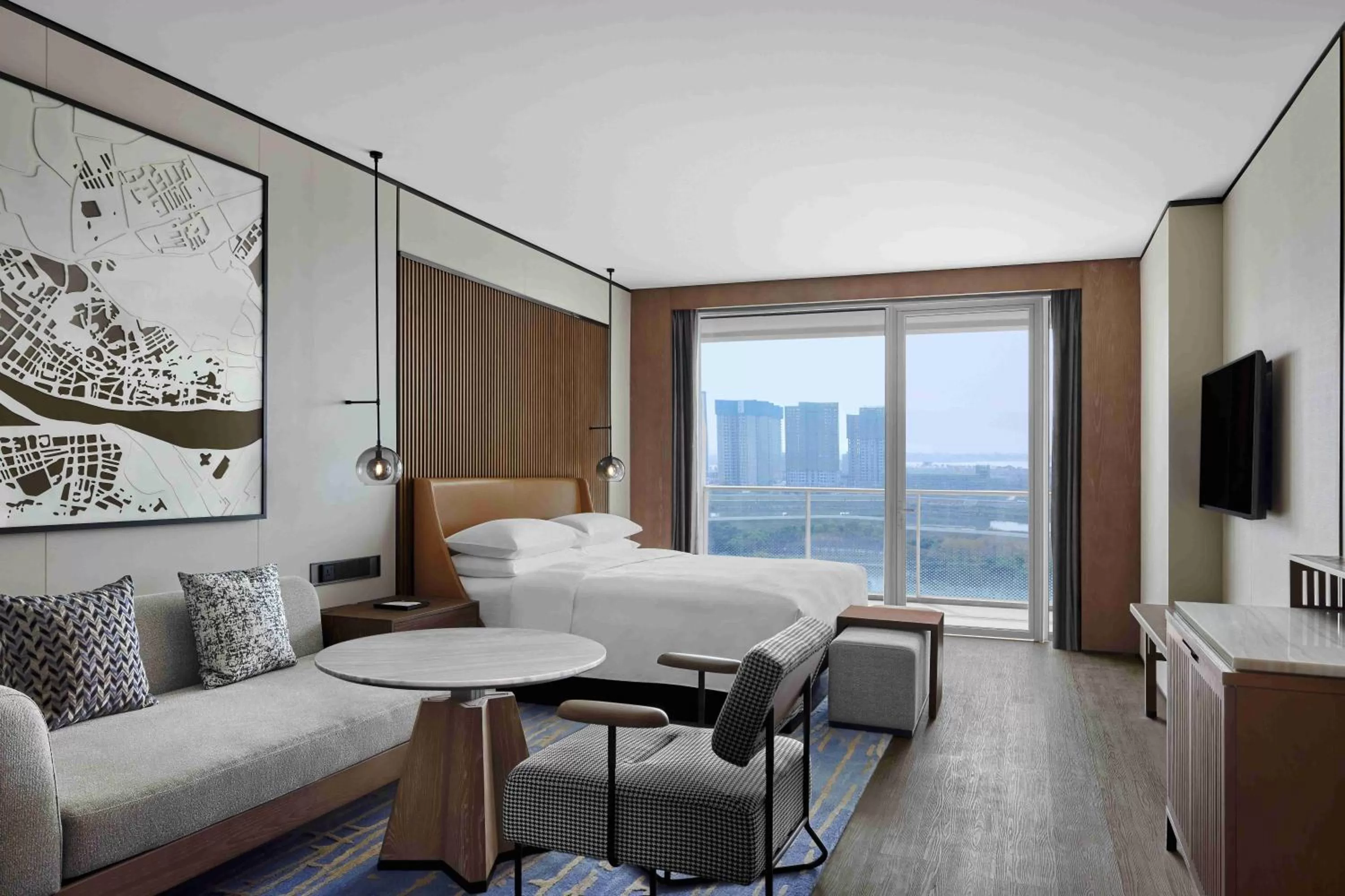 Balcony/Terrace, Bed in Sheraton Zhaoqing Dinghu