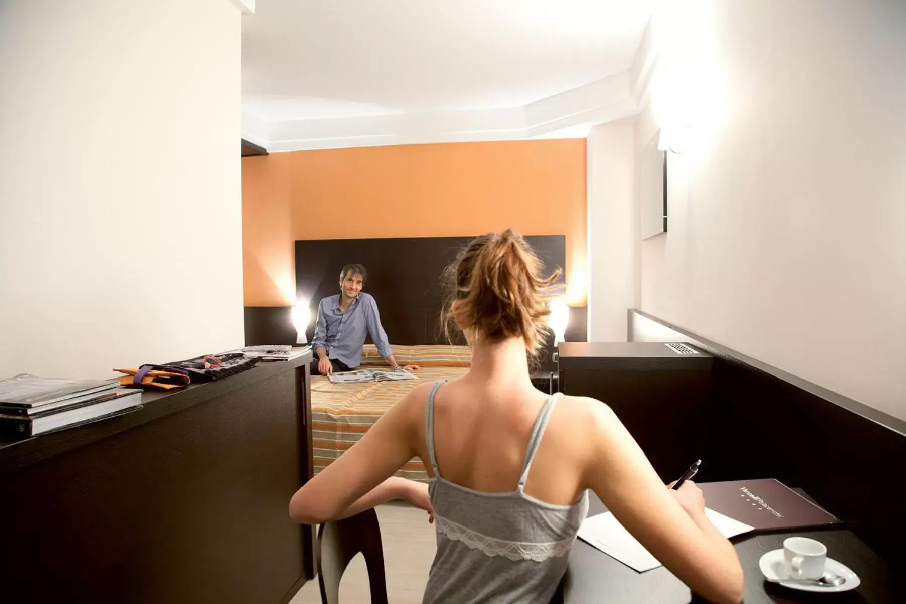 Bedroom in Vercelli Palace Hotel