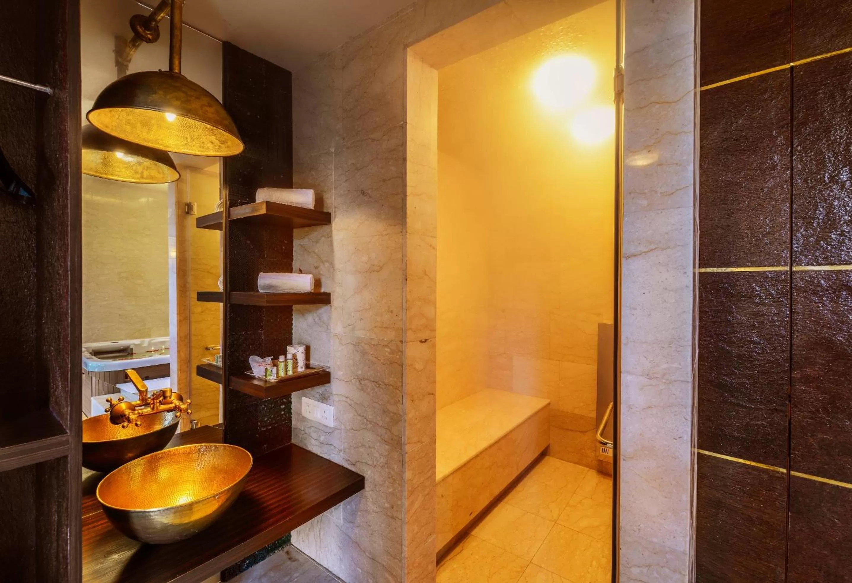 Steam room in Honeymoon Inn Shimla