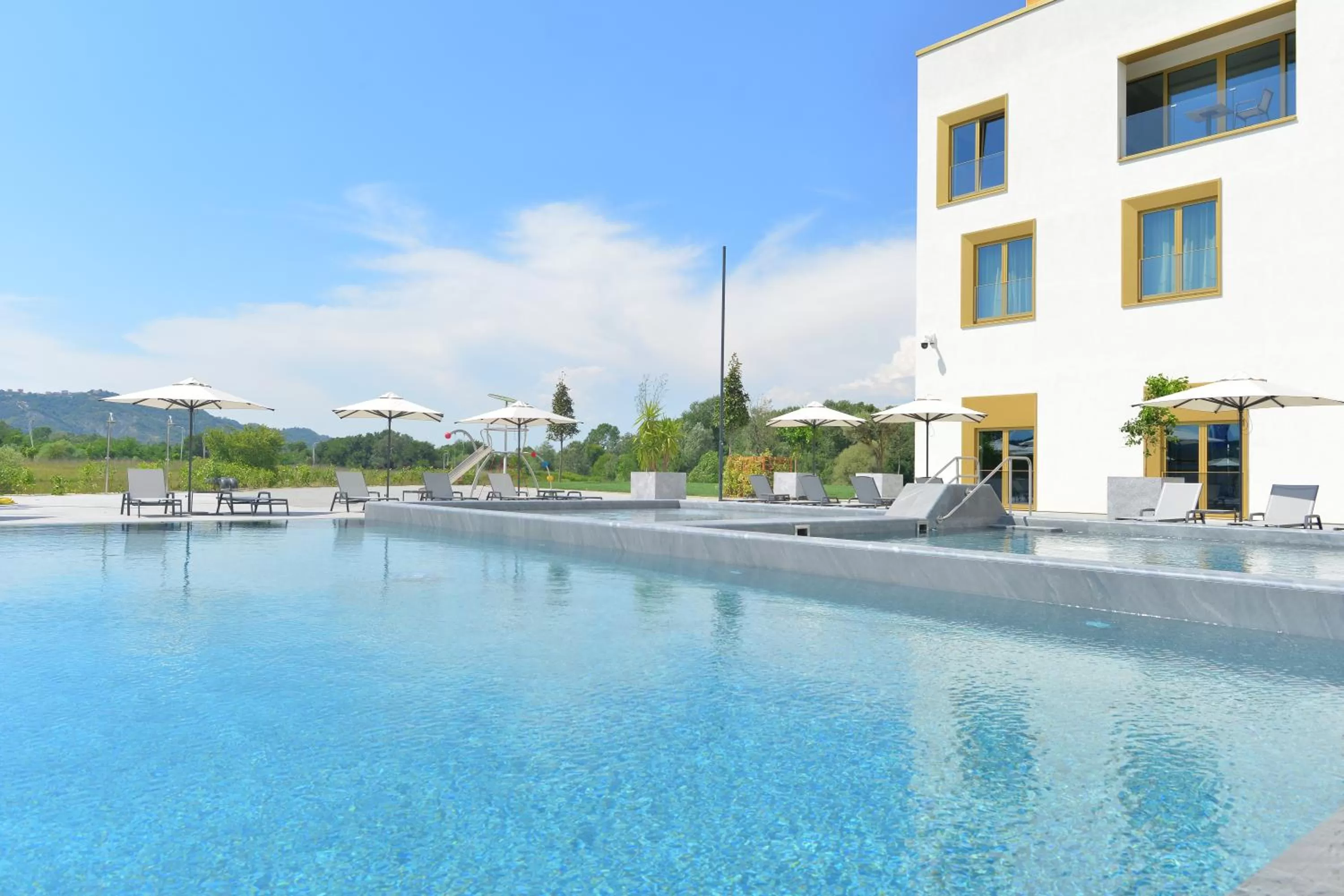 Swimming pool in mk hotel tirana