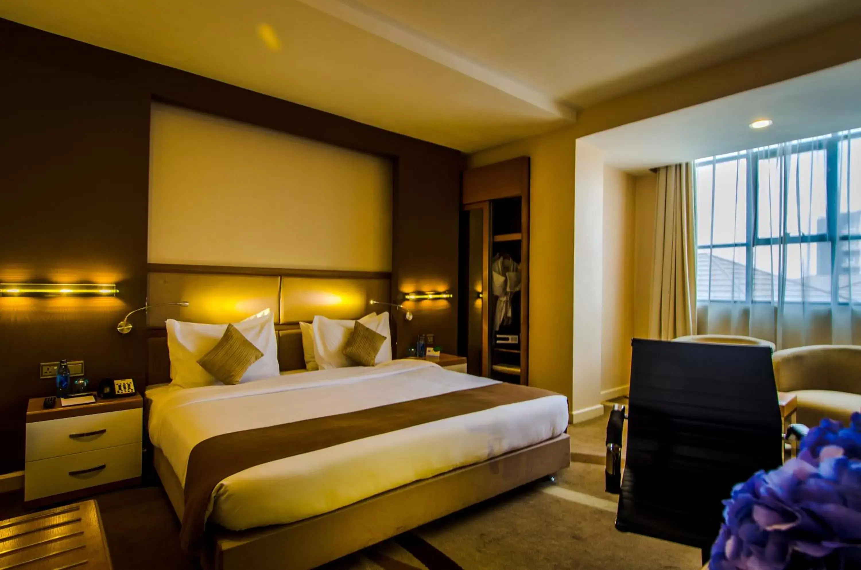 Bedroom, Bed in PrideInn Azure Hotel Nairobi Westlands