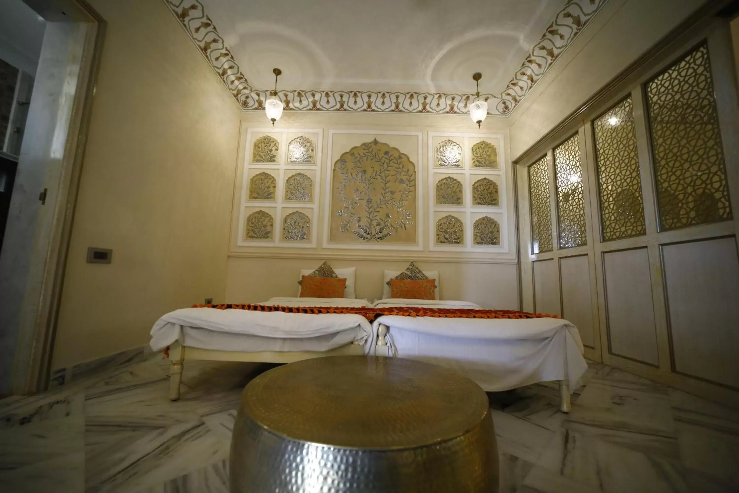 Photo of the whole room, Bed in Laxmi Palace Heritage Boutique Hotel