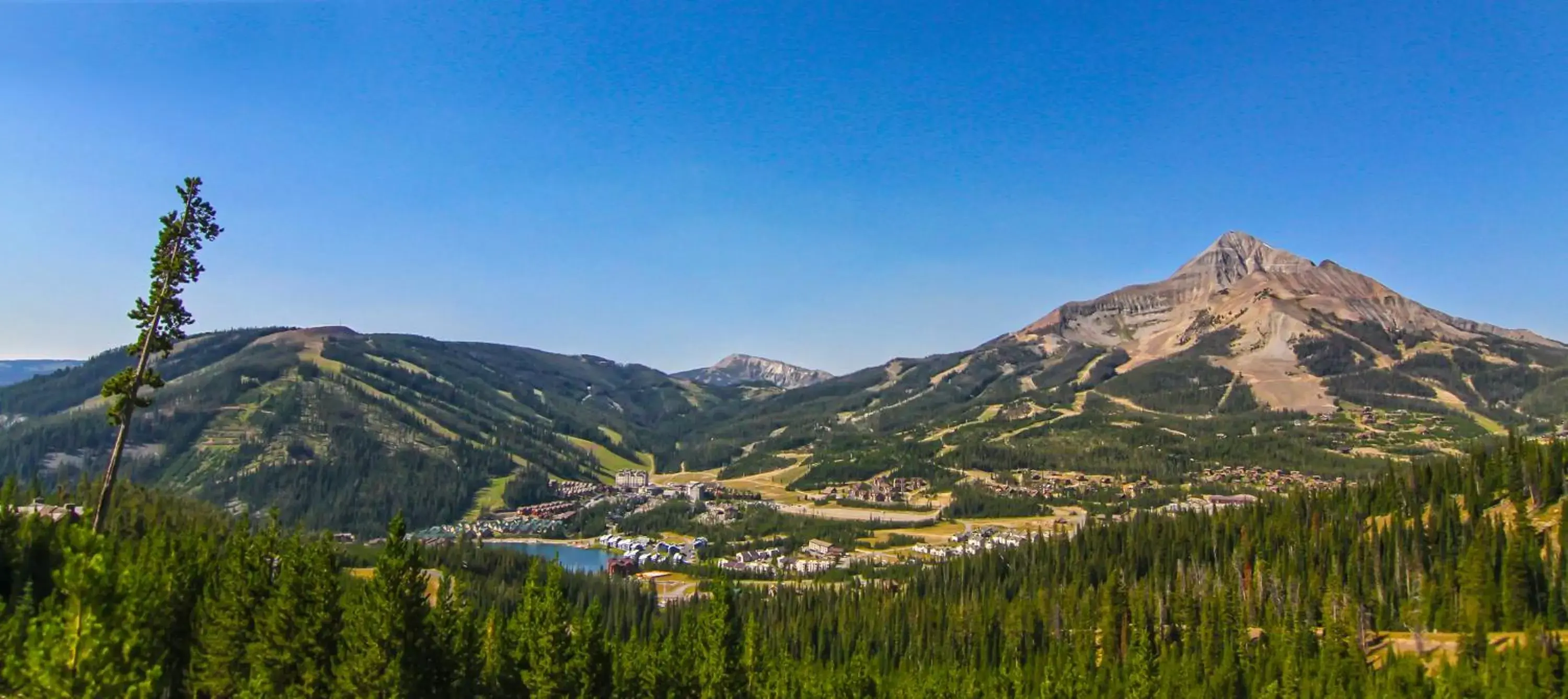 Mountain view, Natural Landscape in Summit Hotel at Big Sky Resort