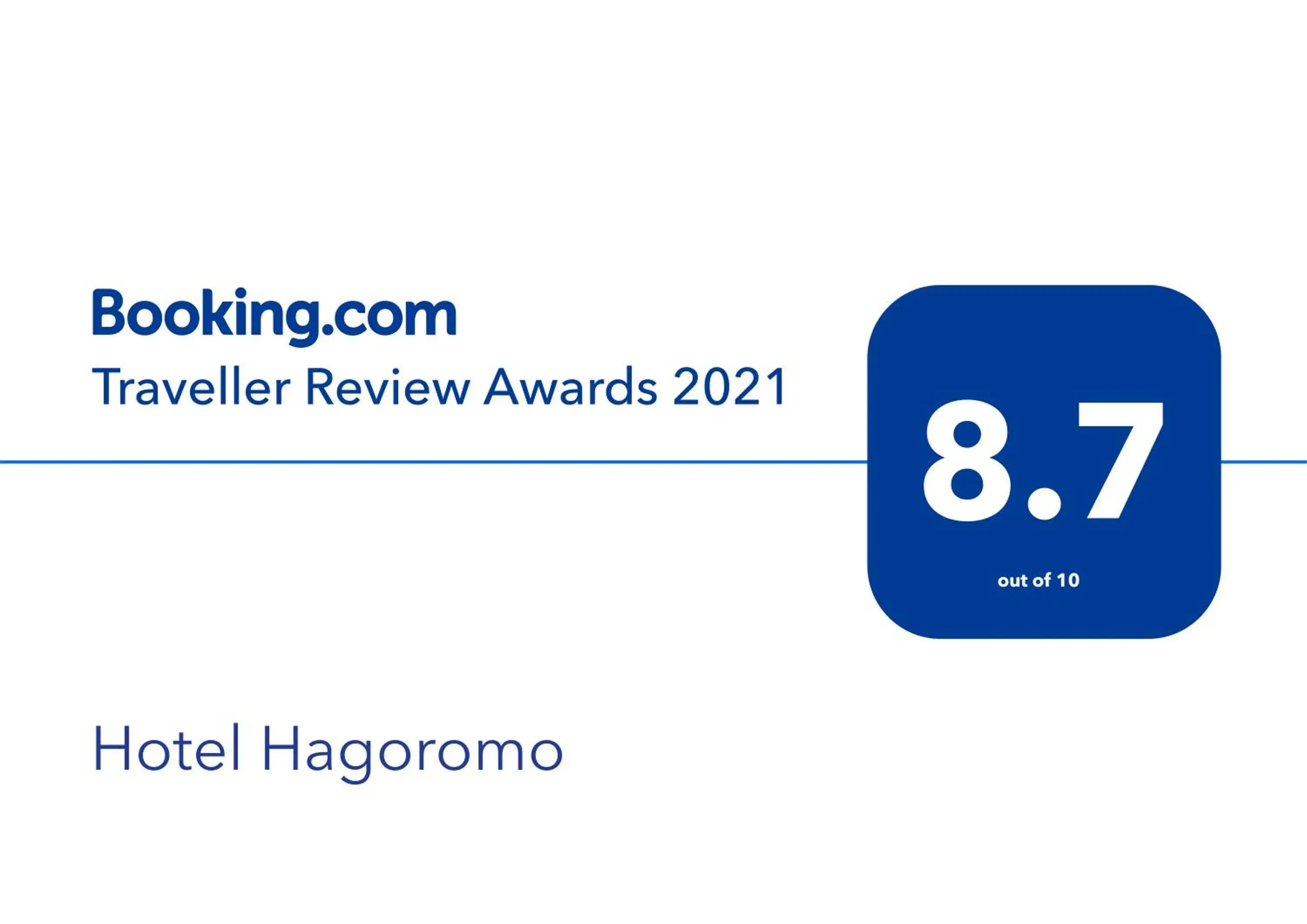 Certificate/Award, Logo/Certificate/Sign/Award in Hotel Hagoromo