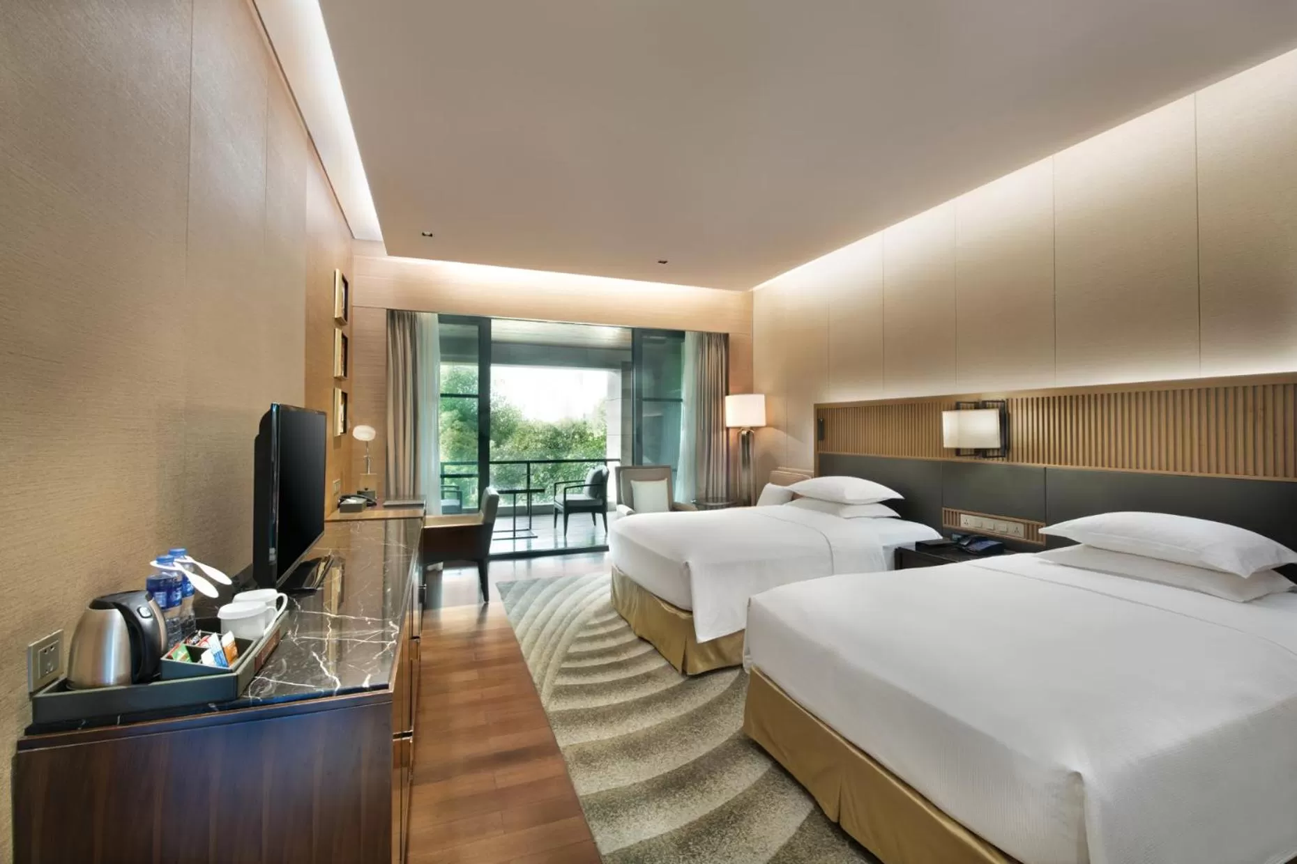 TV and multimedia, Bed in Hilton Wuhan Optics Valley