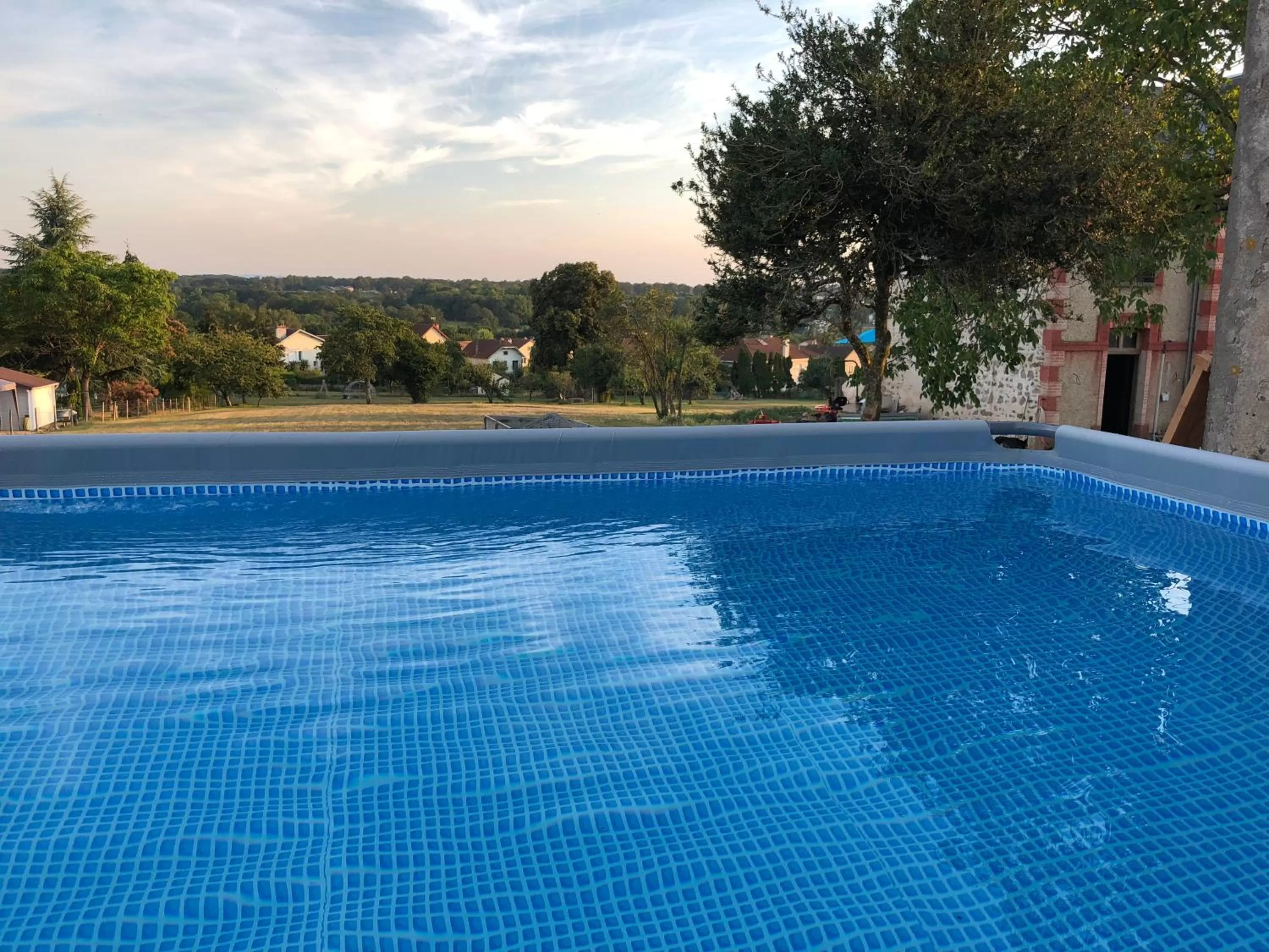 Pool view in The Walnut Tree Chambre d'Hotes