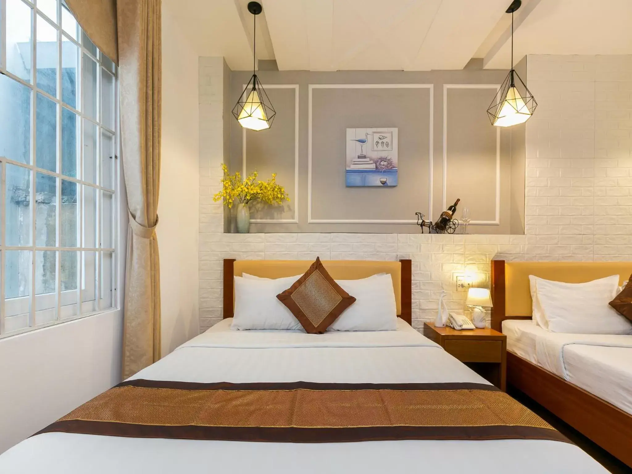 Bed in Vilion Boutique Hotel Ben Thanh