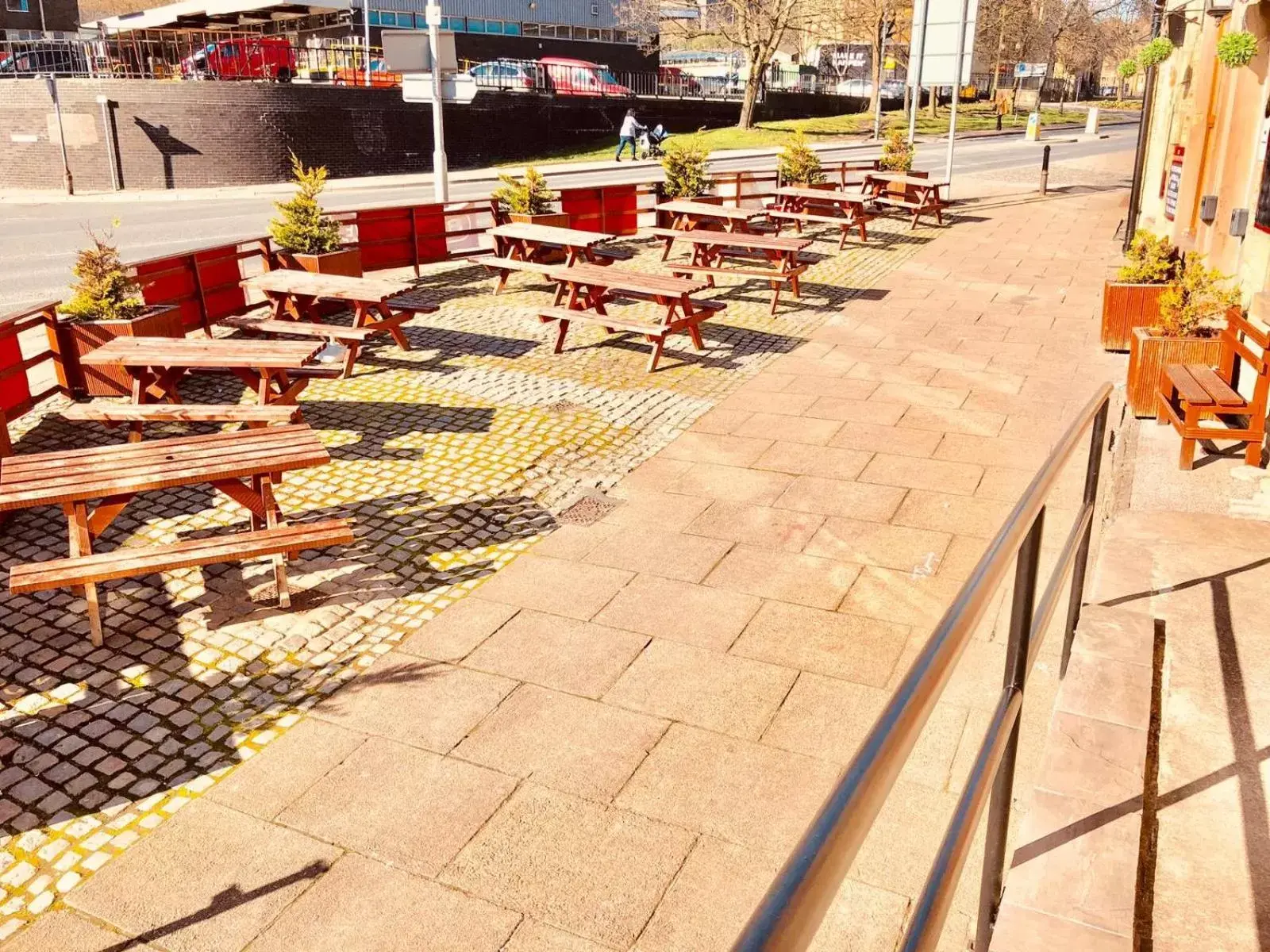 Patio in The Old Post Office Public House & Hotel