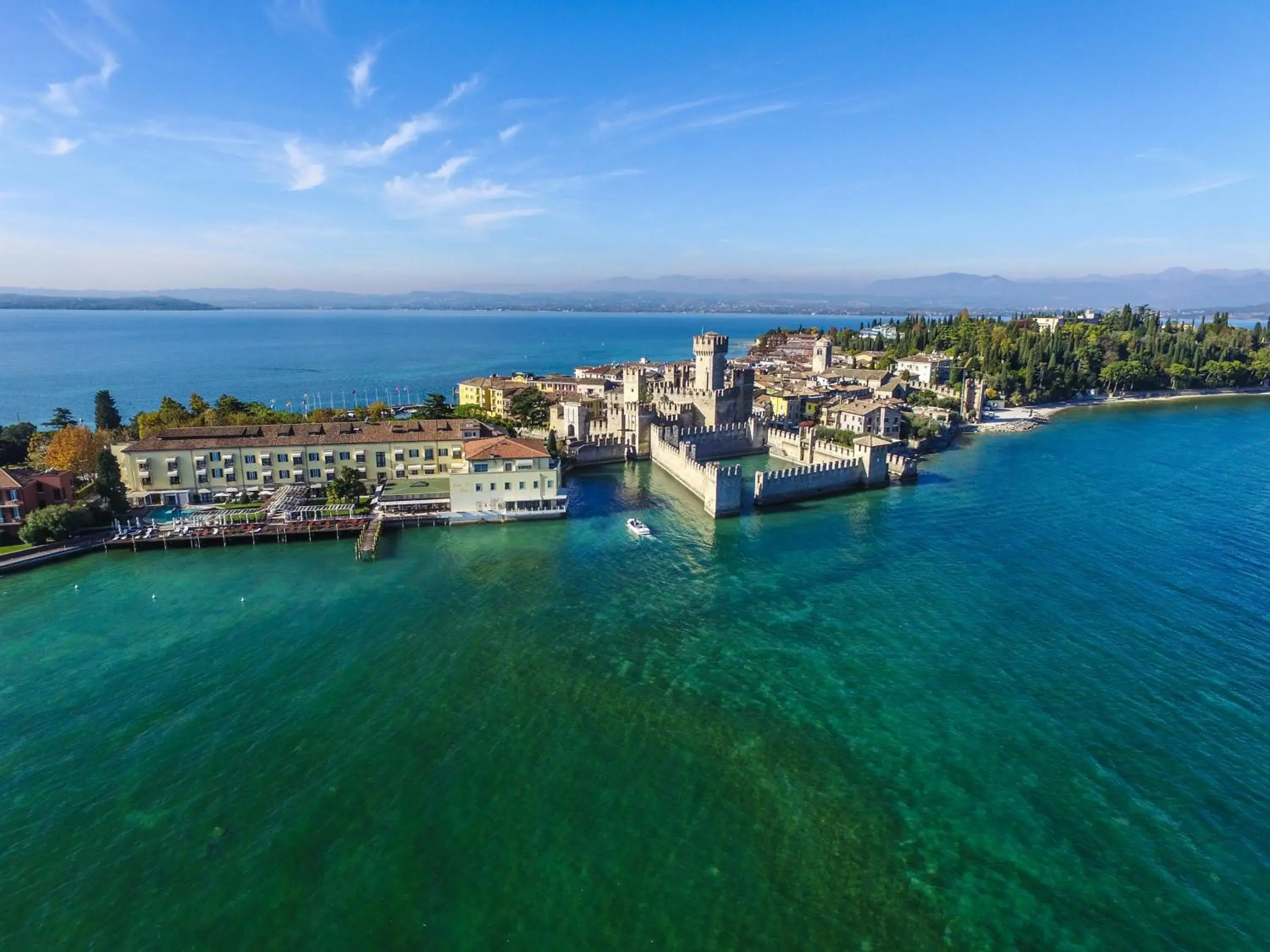 Bird's eye view in Grand Hotel Terme Sirmione Bird's eye view in Grand Hotel Terme Sirmione