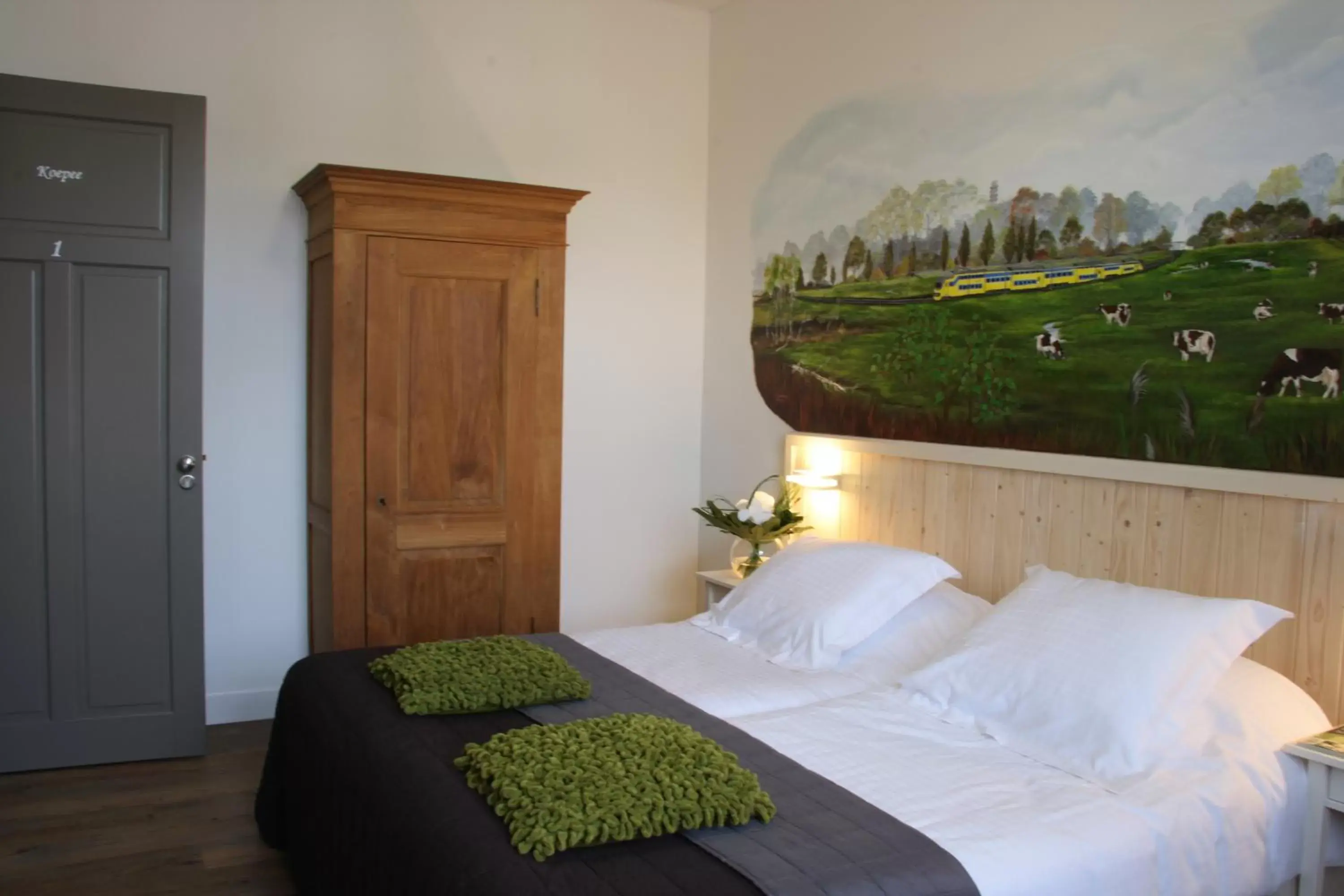 Bedroom, Bed in Herberg de Brabantse Kluis