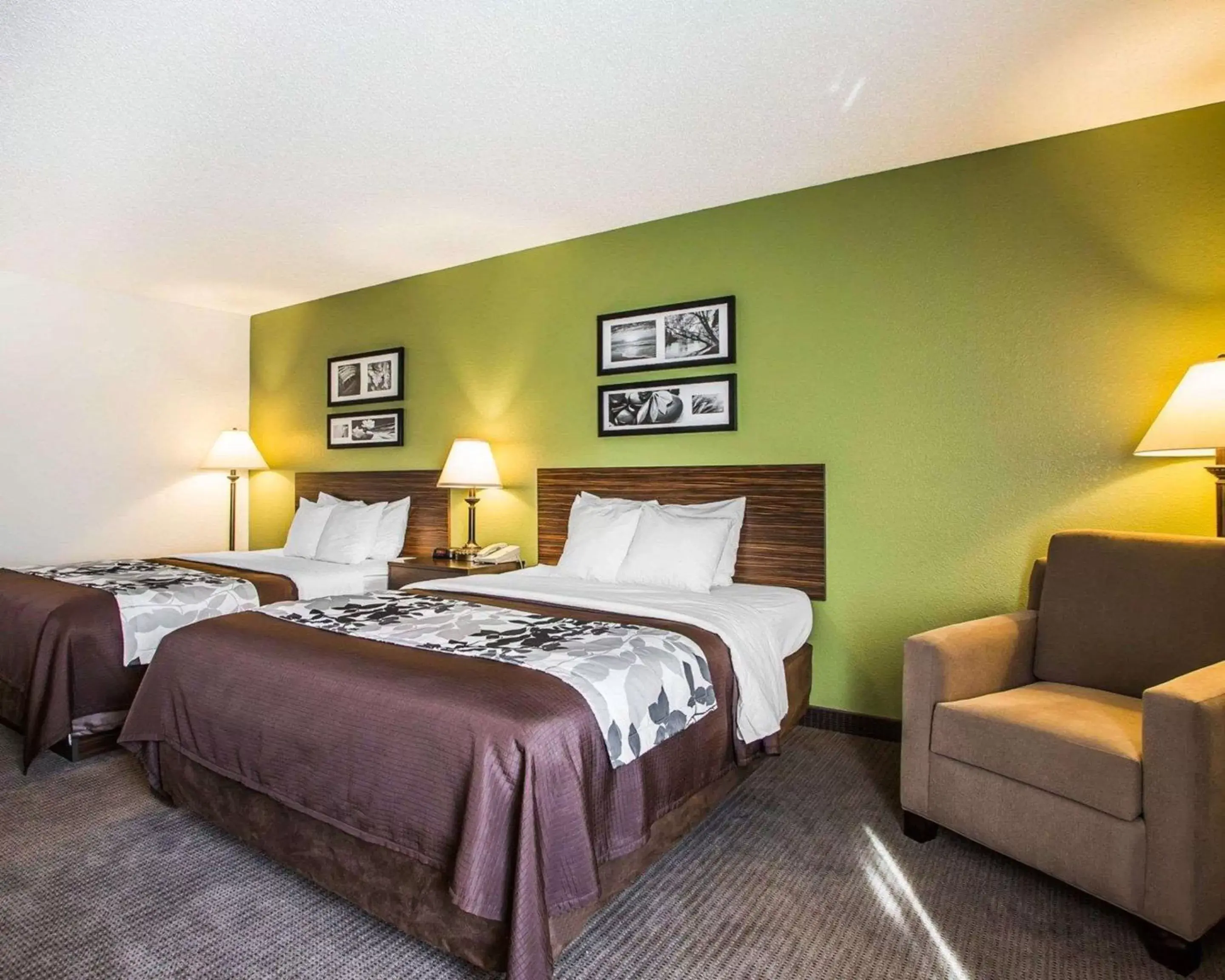 Photo of the whole room, Bed in Sleep Inn & Suites Wisconsin Rapids