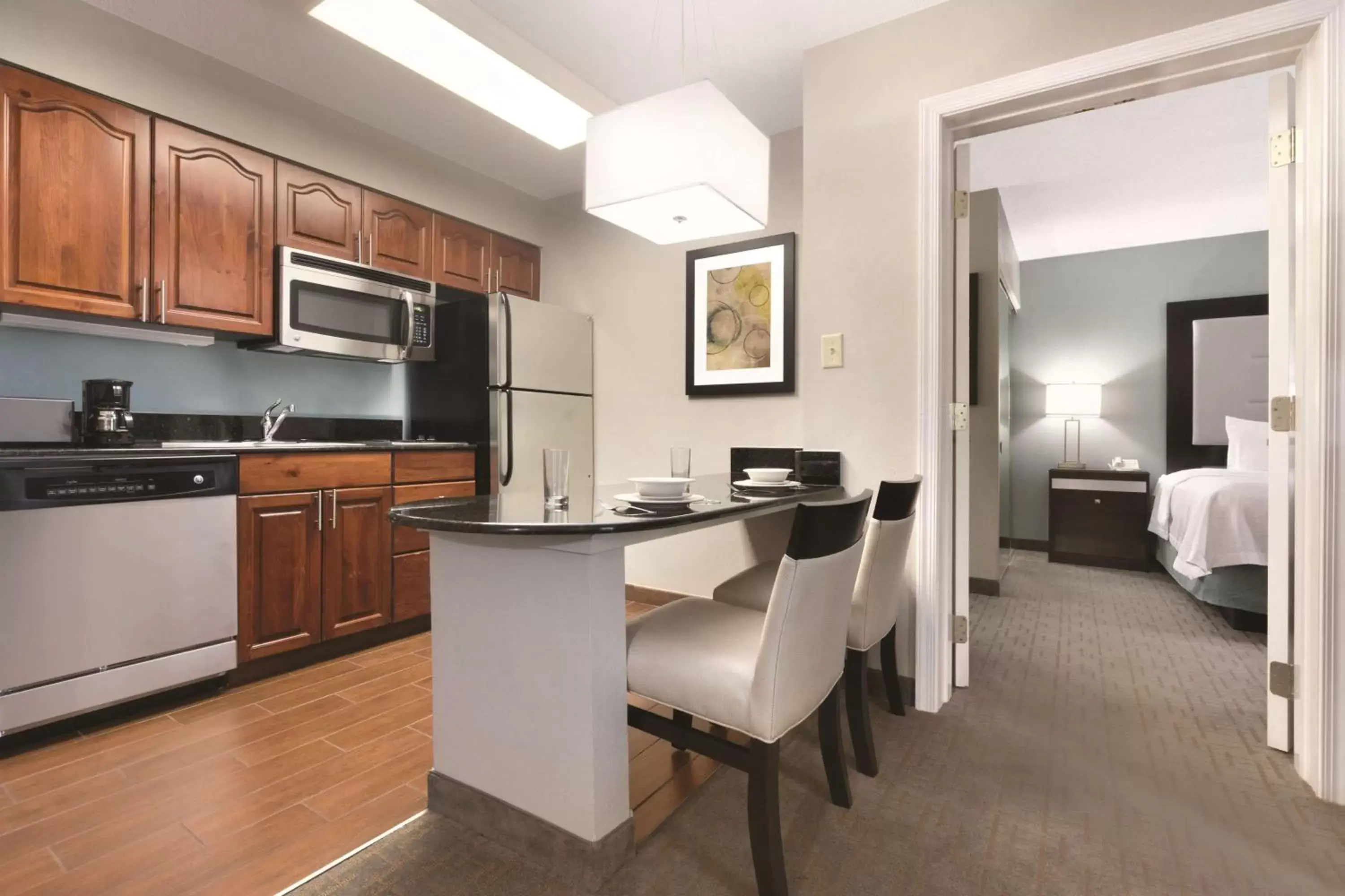 Kitchen or kitchenette, Kitchen/Kitchenette in Homewood Suites by Hilton Atlanta-Alpharetta