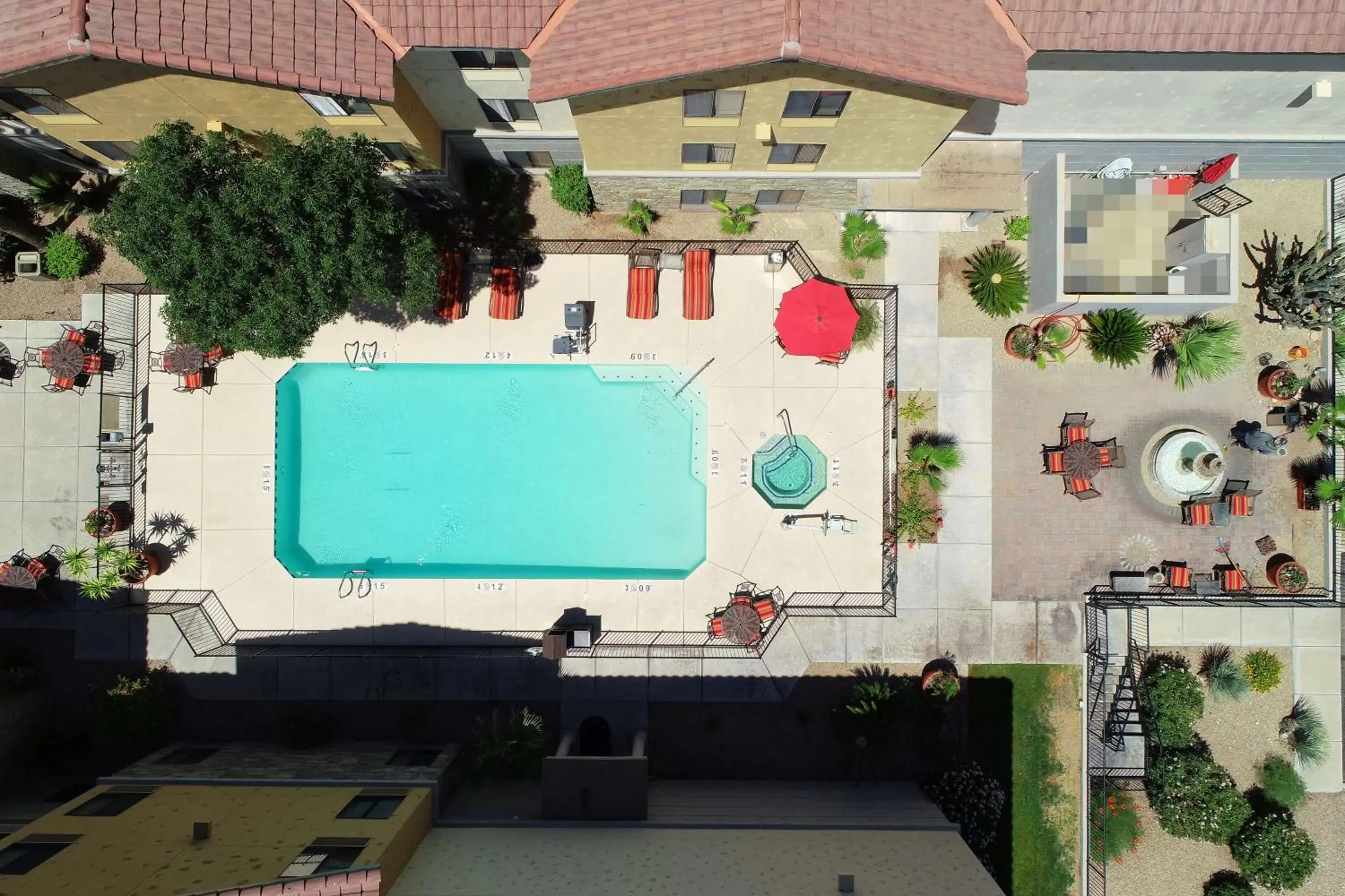 Pool View in Hampton Inn & Suites Tucson Mall